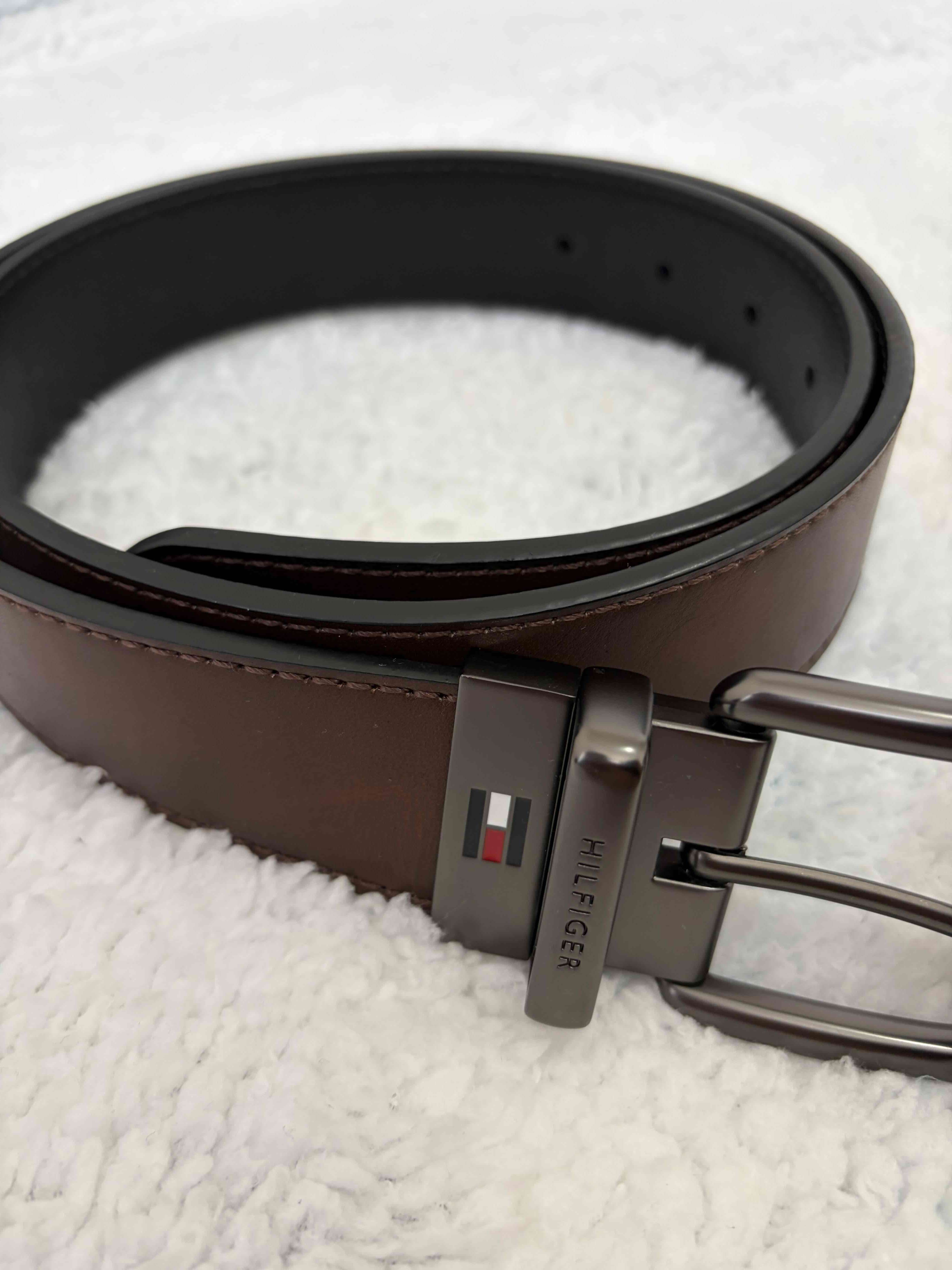 Cinturón marrón Hilfiger