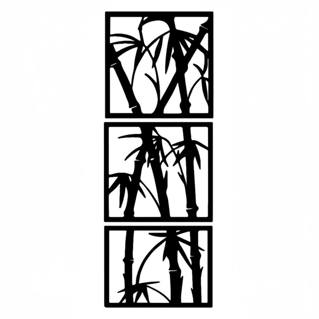 Cuadro decorativo de bambú