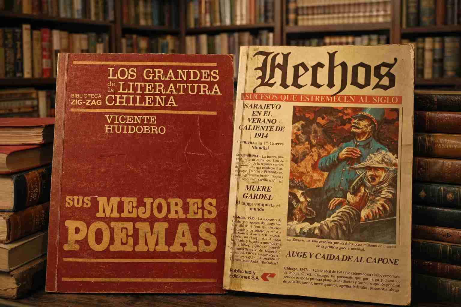 Libros antiguos de literatura y hechos