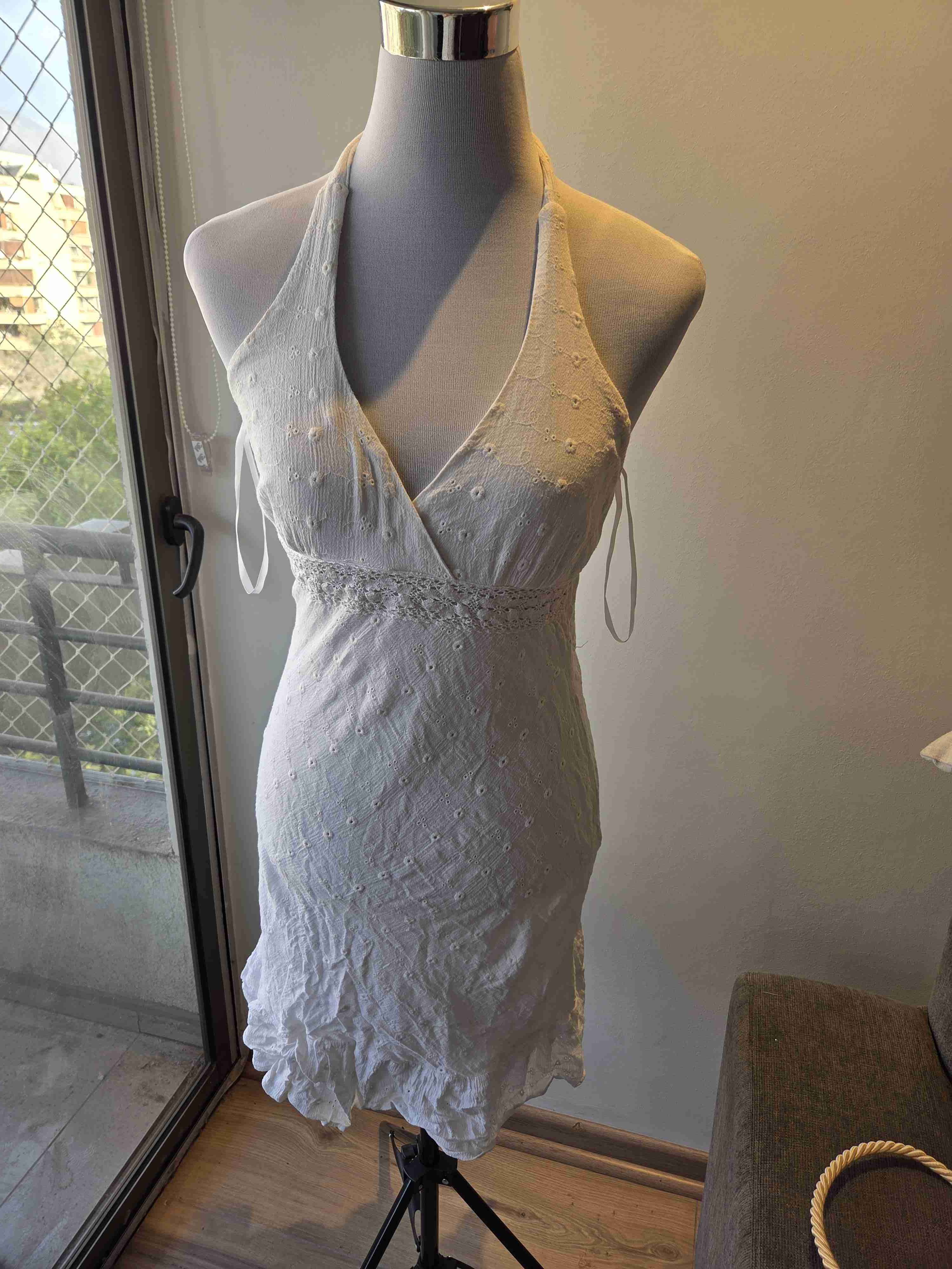 Vestido blanco halter