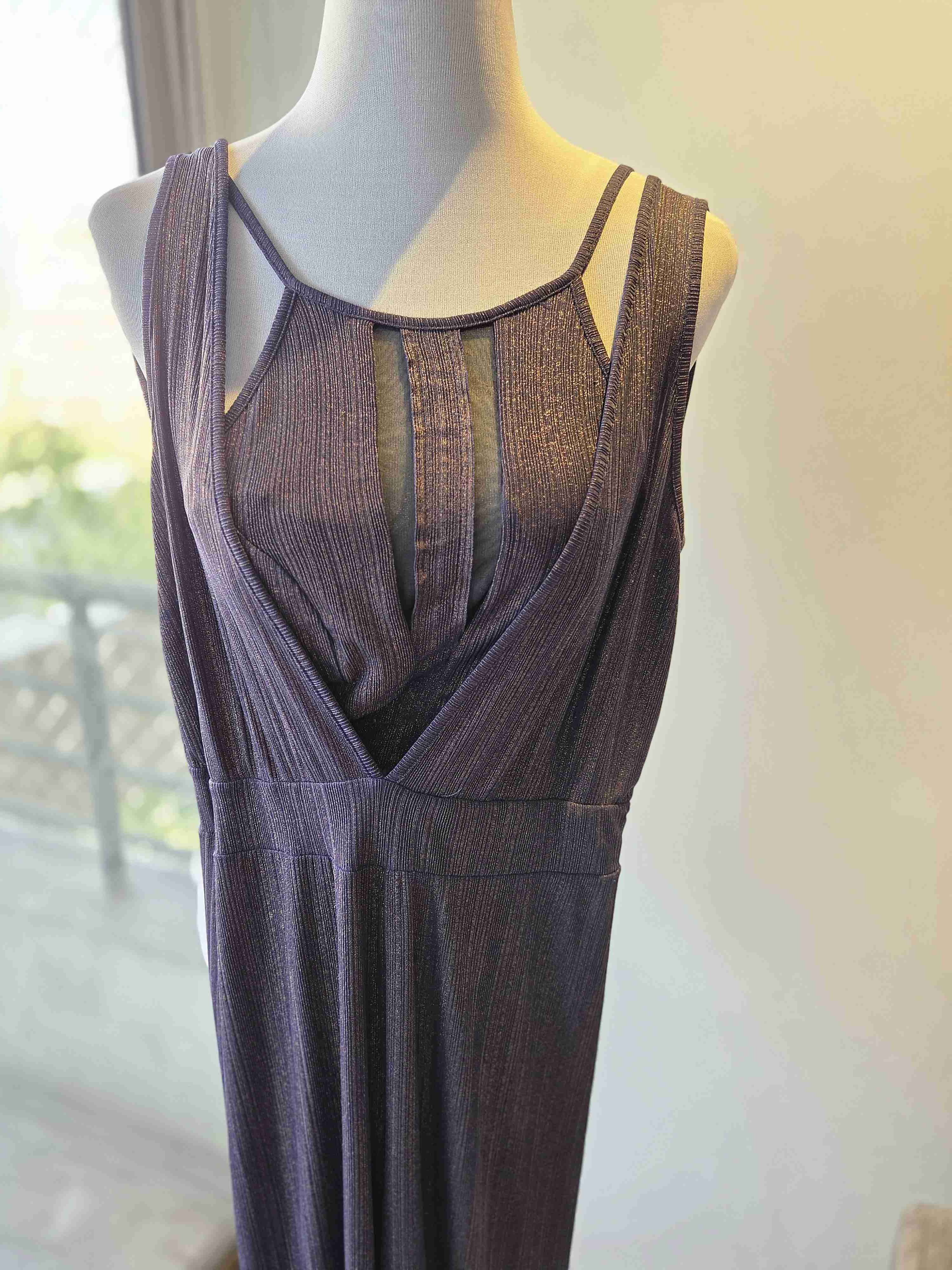 Enterito azul marino con brillos