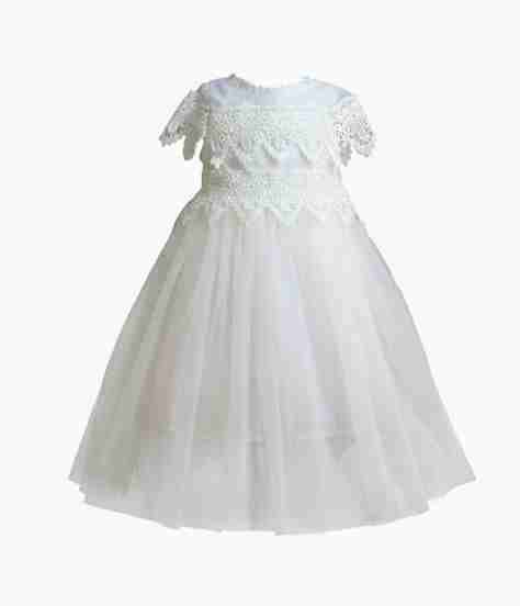 Vestido de niña blanco encaje +Diadema