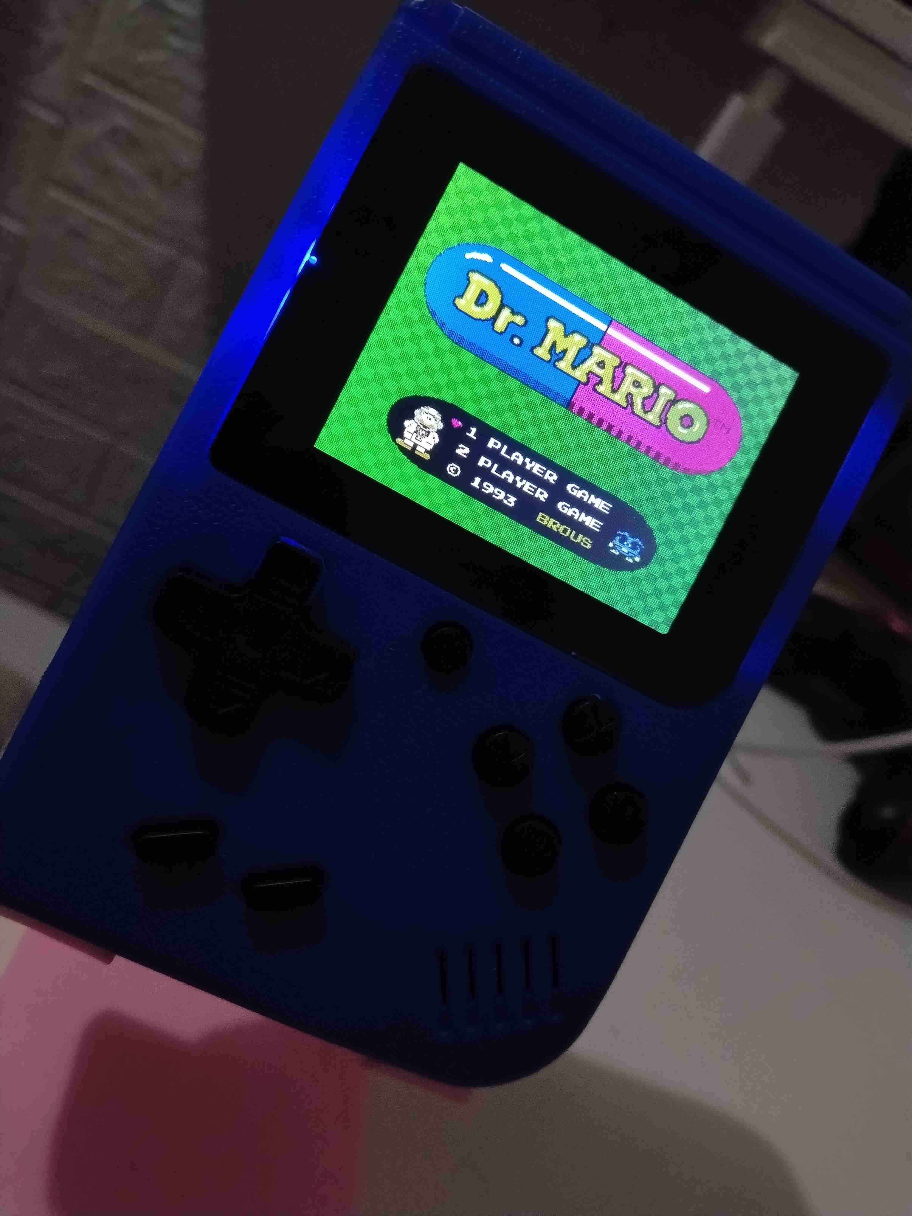 Consola portátil retro azul NES 400 juegos retros