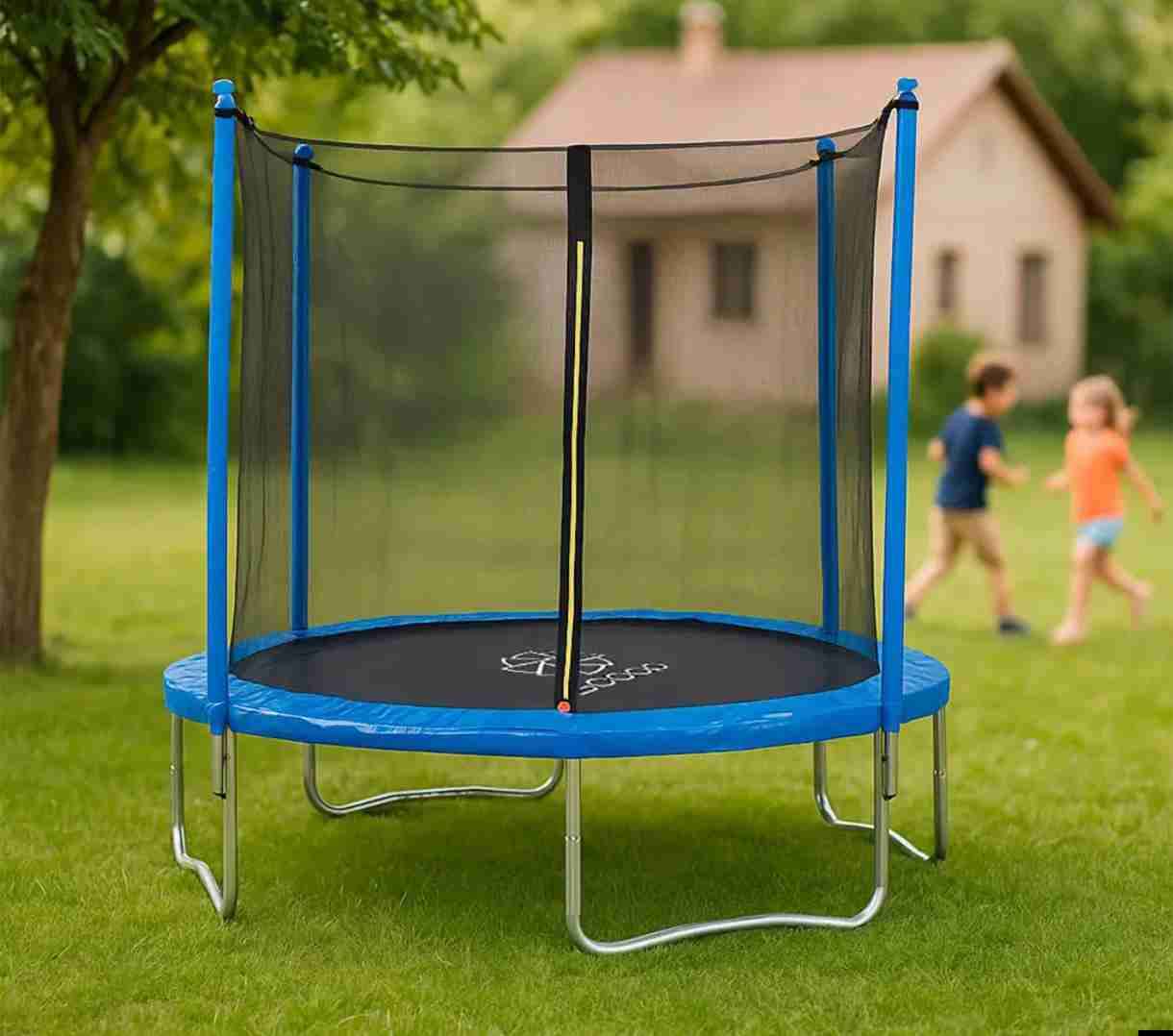 Cama elástica 2,4 mts, redonda con red