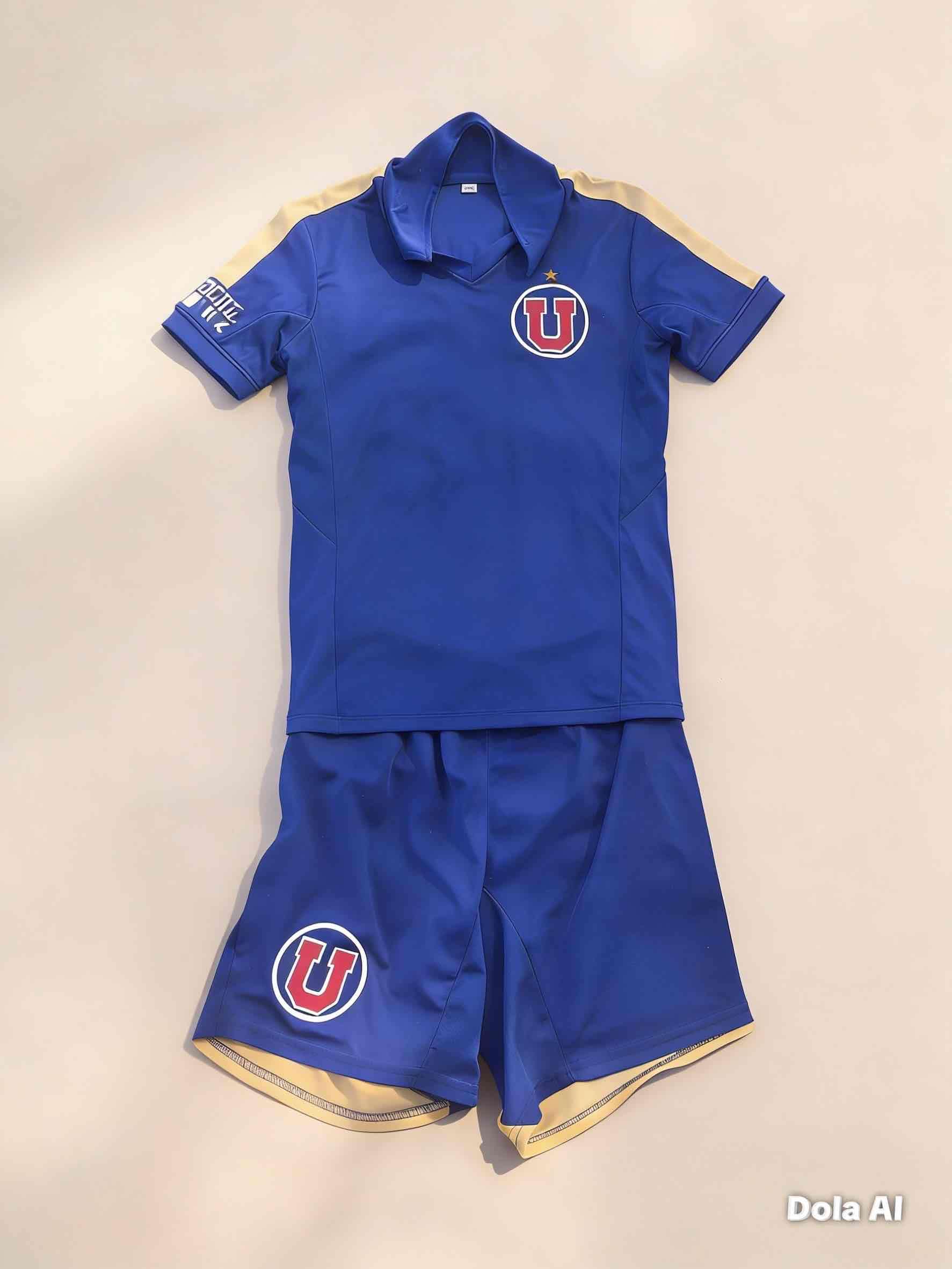 Conjunto deportivo azul con logo