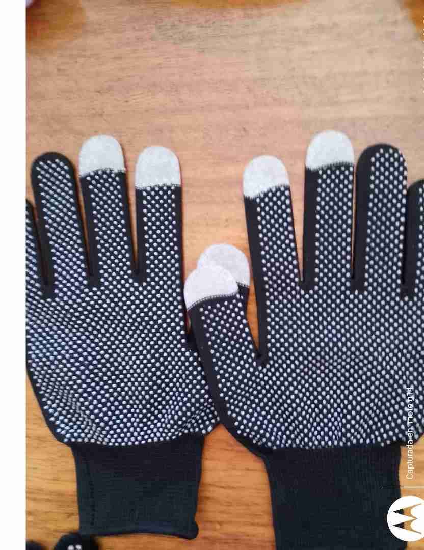 Guantes táctiles negros