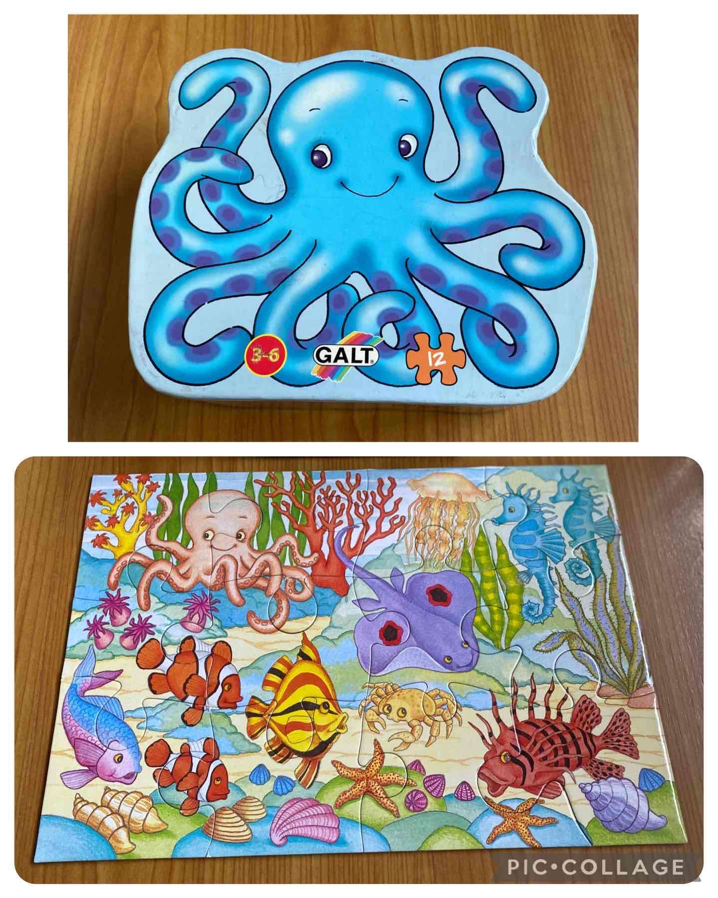 Puzzle infantil marino 12 piezas