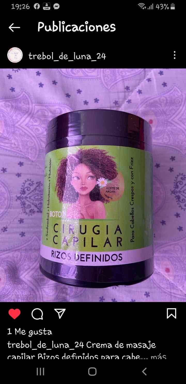 Crema capilar rizos definidos