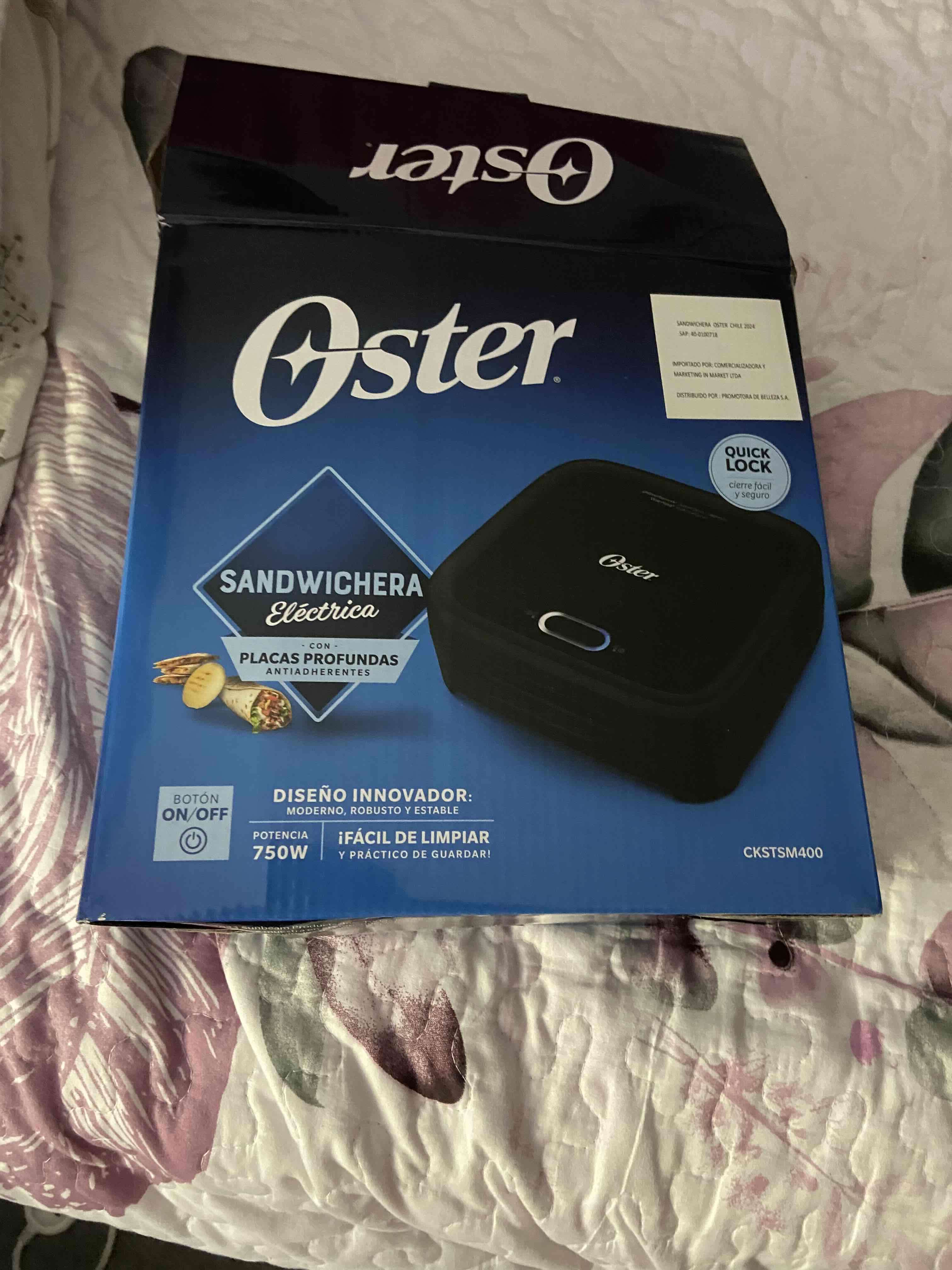 Sandwichera eléctrica Oster