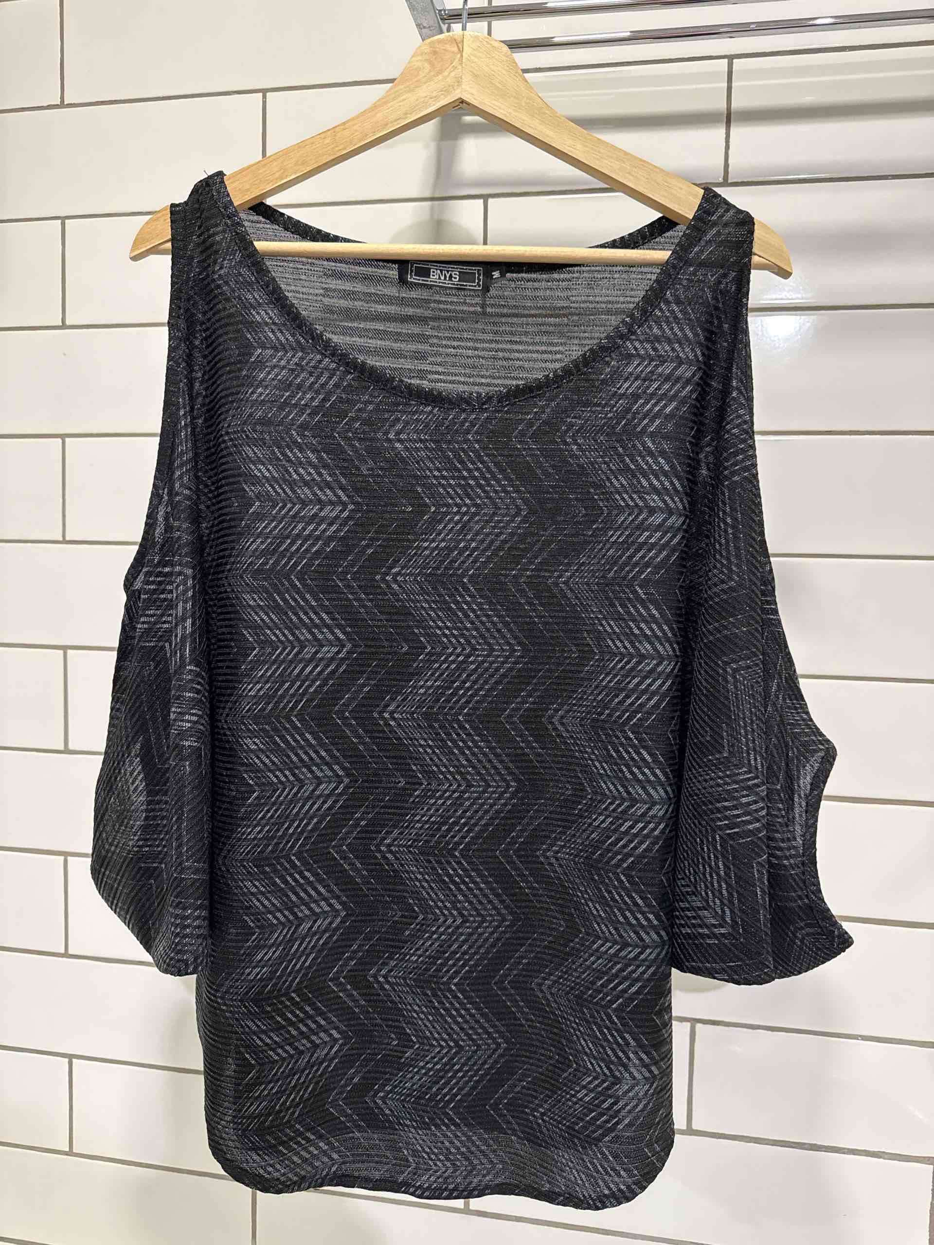 Blusa negra estampada ENYS