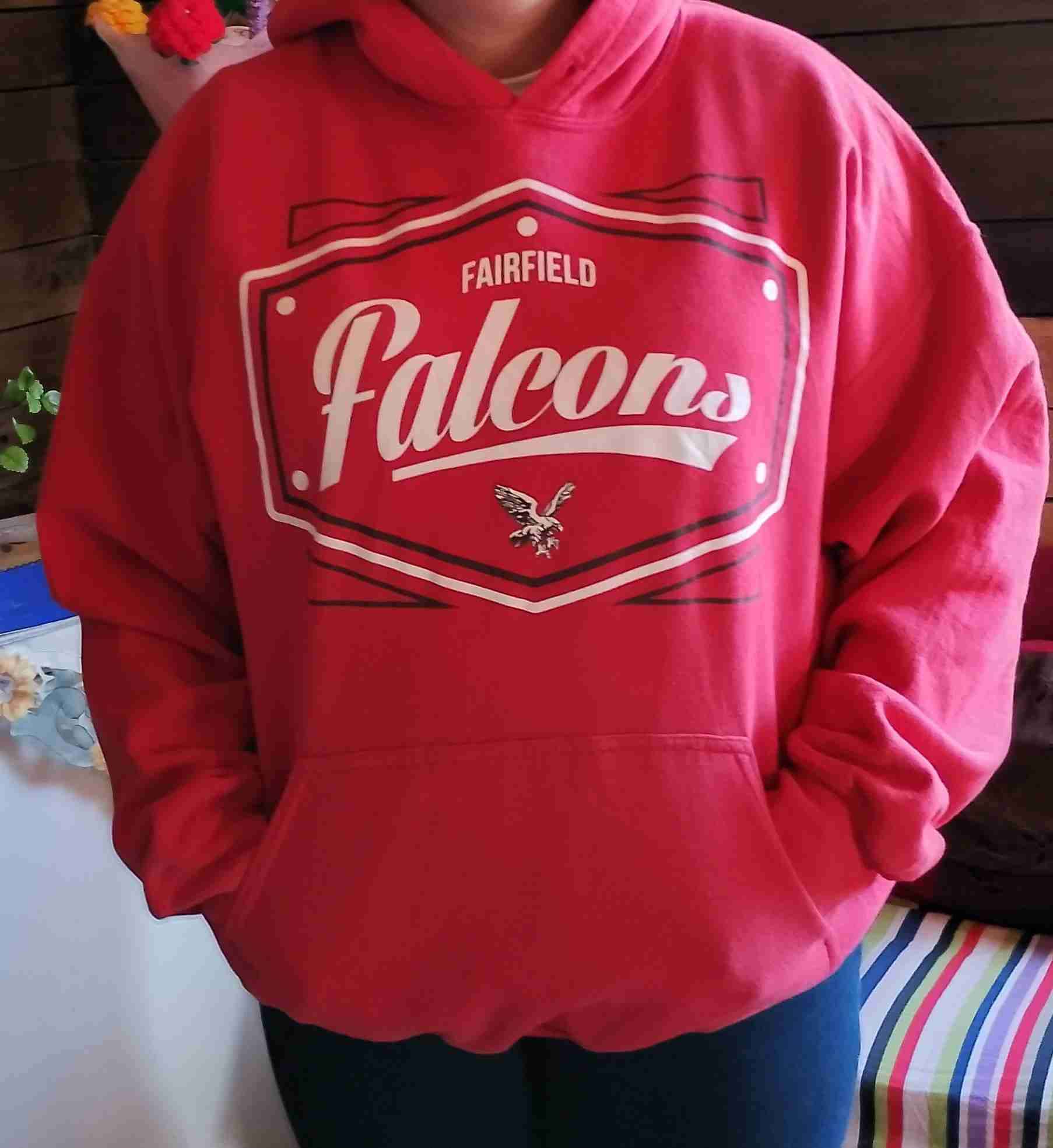 Polerón rojo Fairfield Falcons