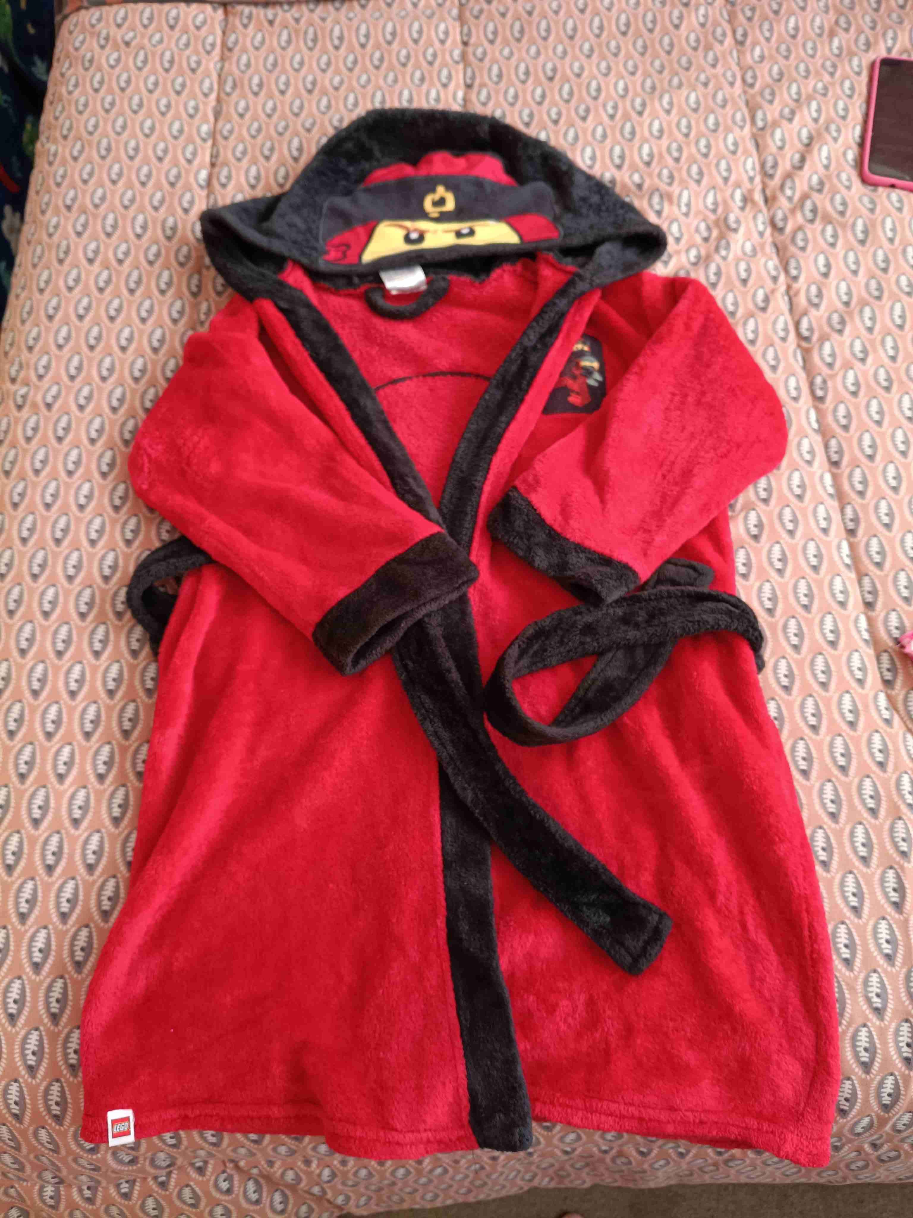 Bata de baño LEGO roja niño