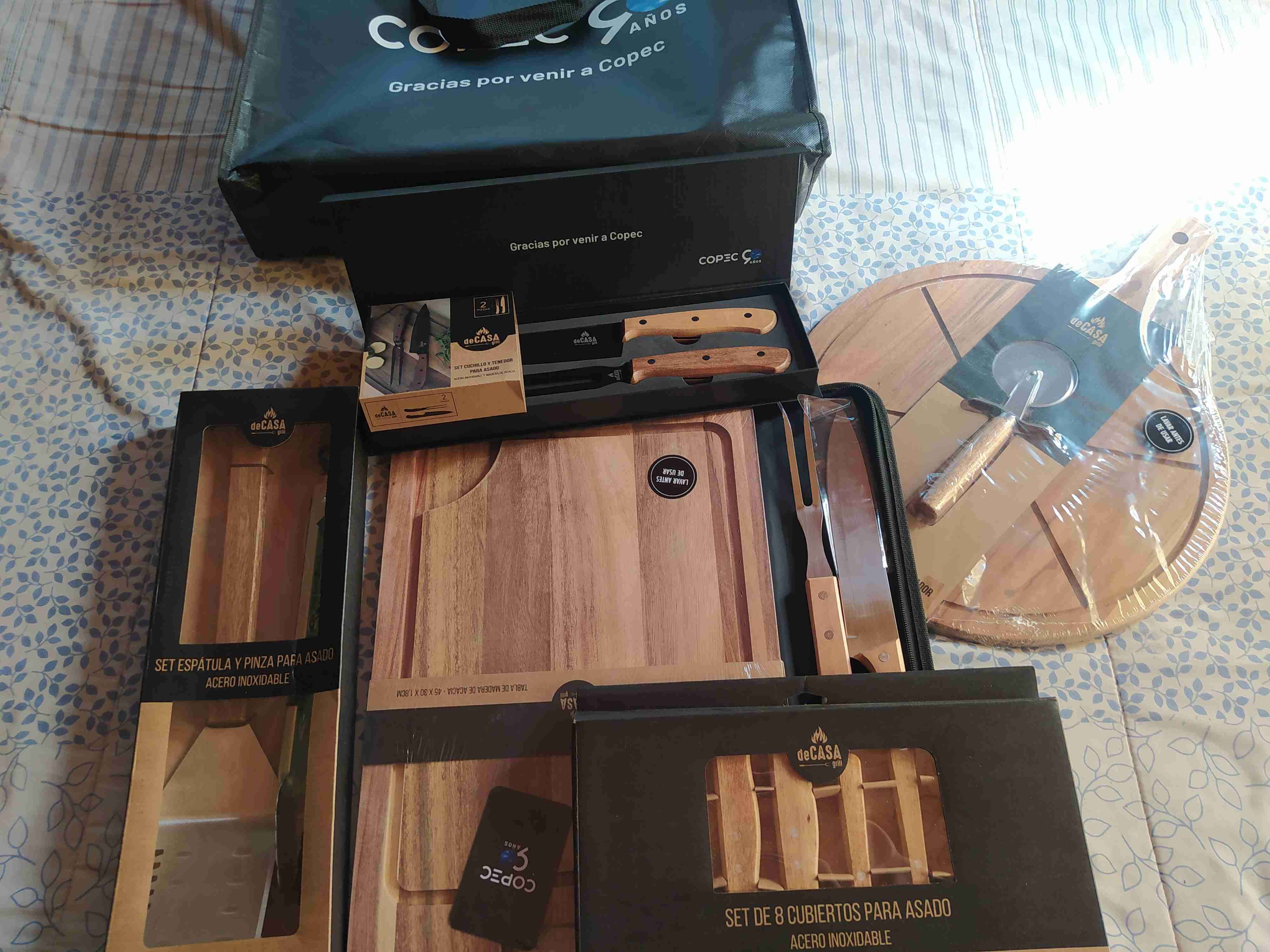 Set de utensilios para asado, todo el lote