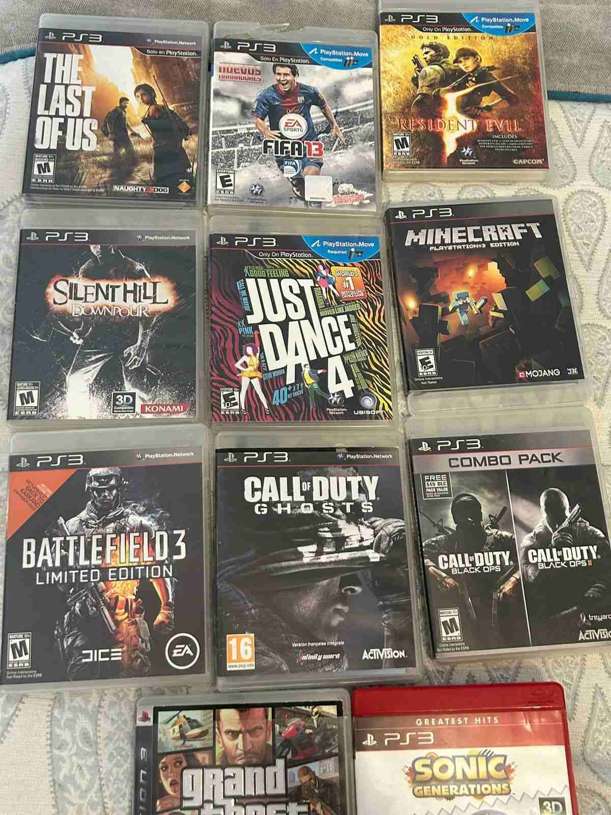 Lote de juegos PS3 variados