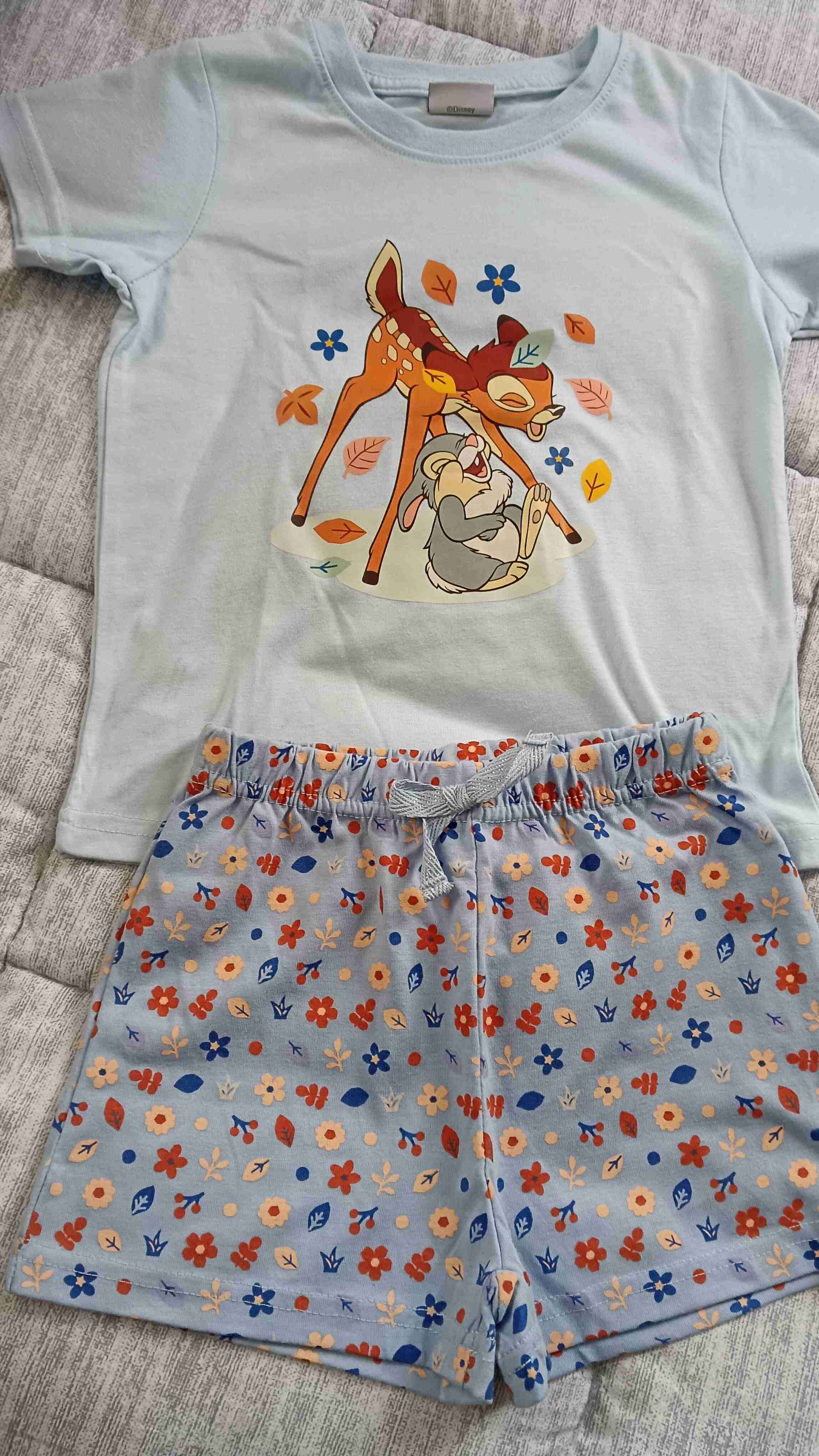 Pijama infantil Bambi azul claro