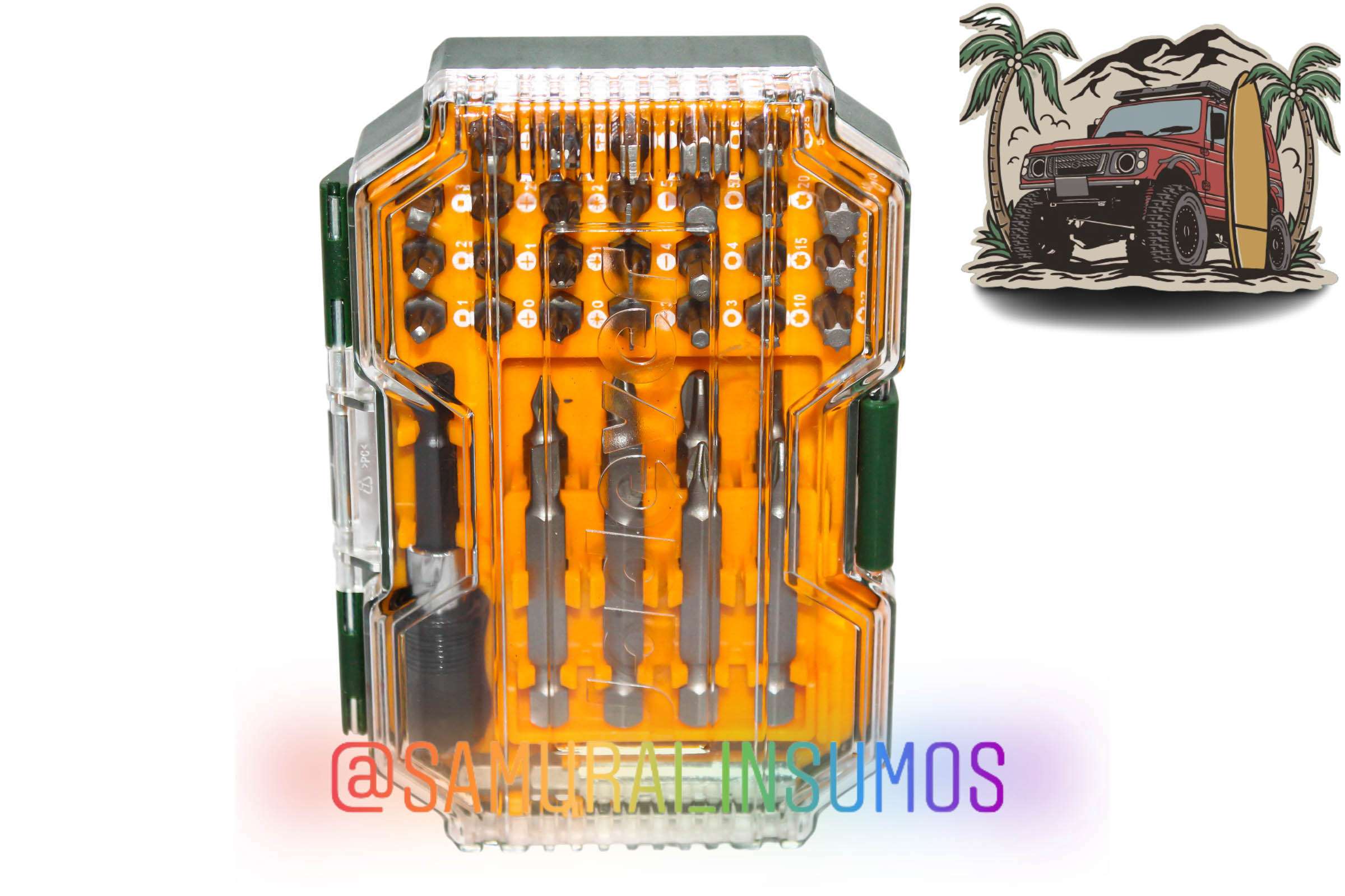 Kit 36En1 Puntas Destornillador 1/4 Hexagonal Cr-v