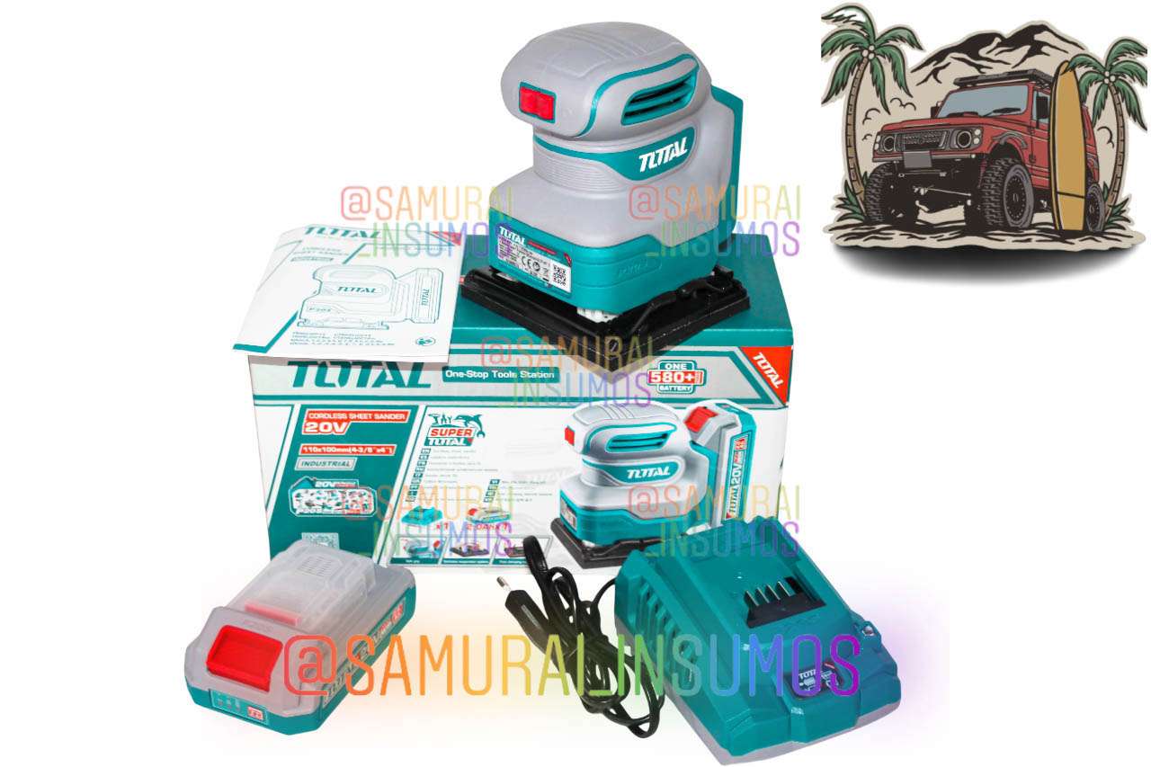 Combo 4En1 Lijadora 20v Inalambrica Orbital