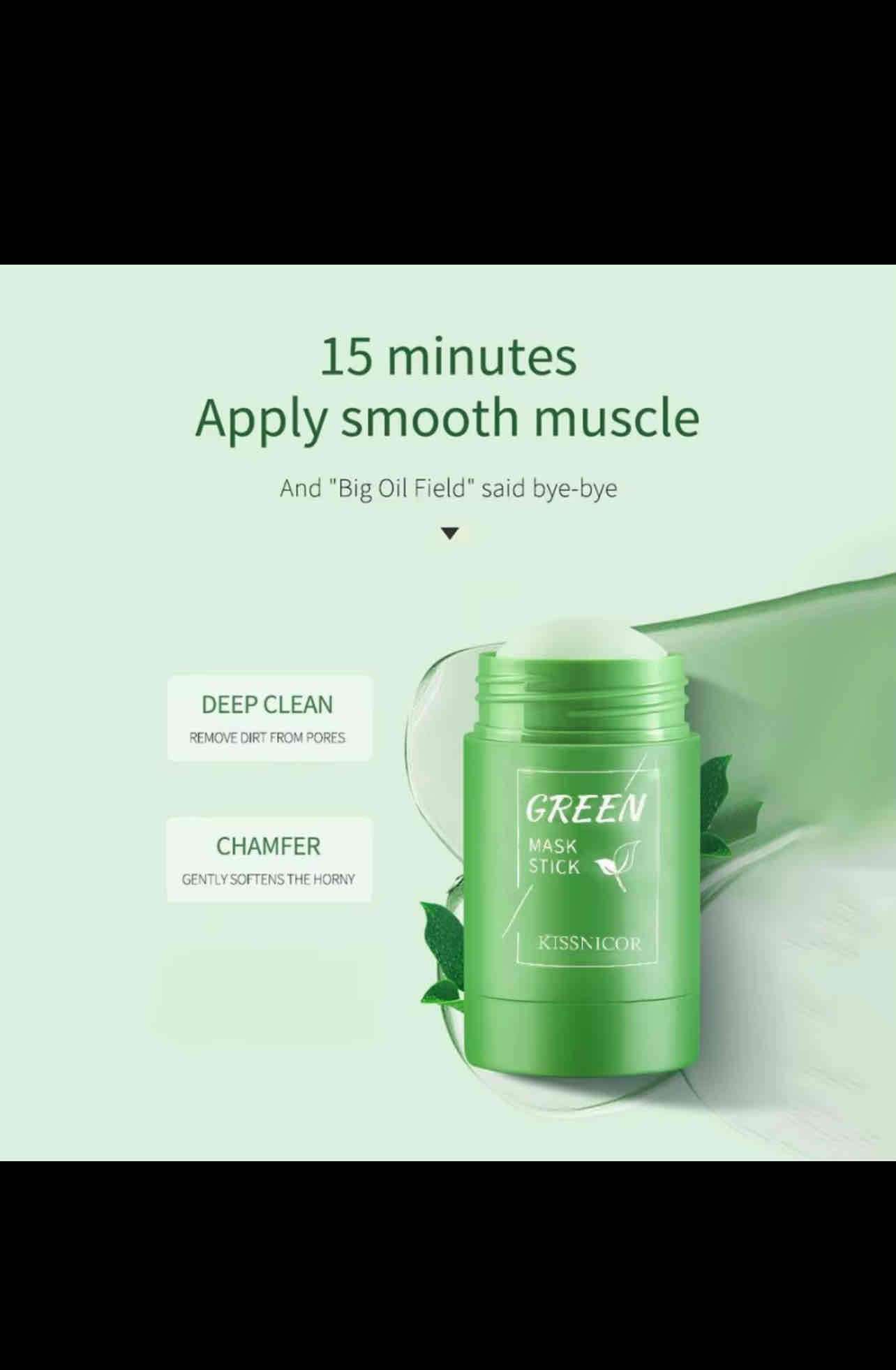 Mascarilla en barra verde