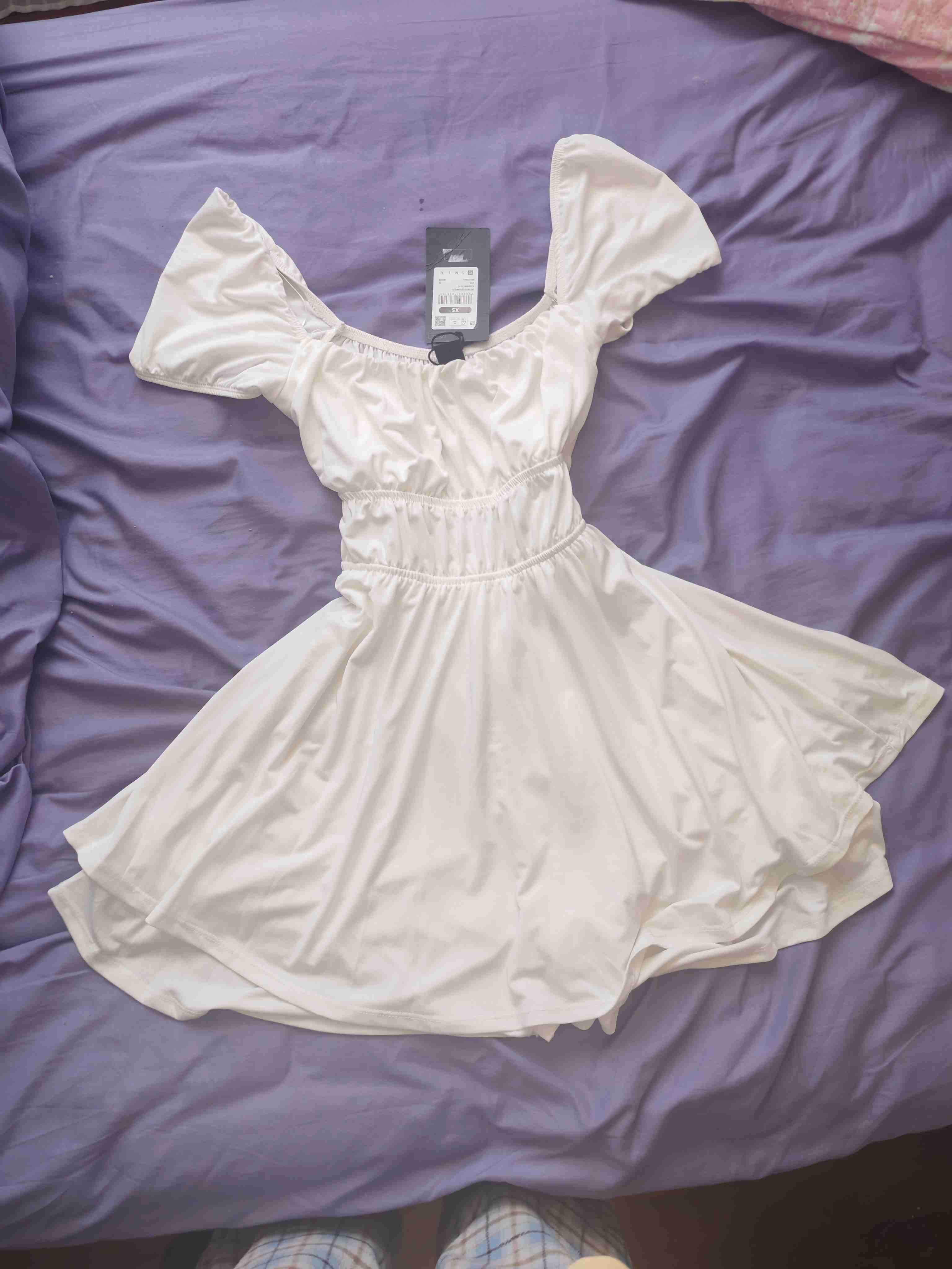 Vestido mossimo blanco con etiqueta talla xs