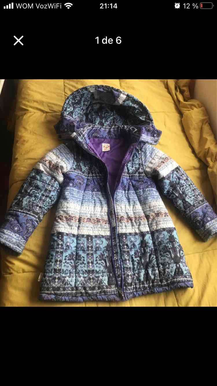 Parka Umbrale Kids lindo estampado Talla 12
