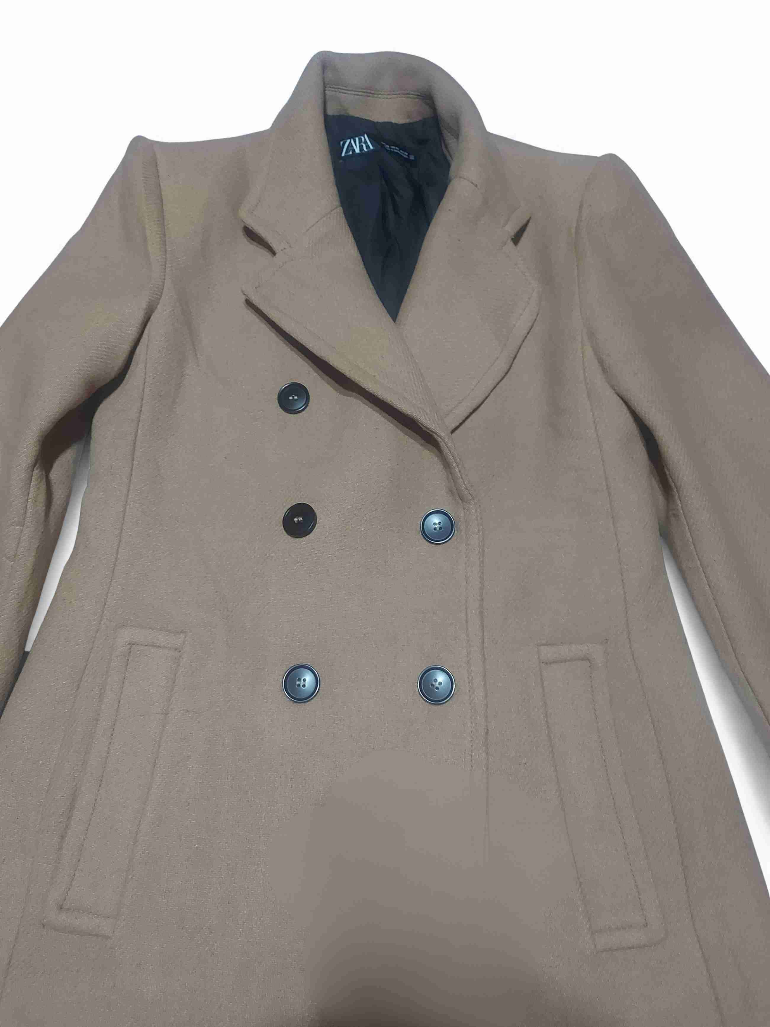 ❌❌❌ VENDIDO ❌ ❌ ❌ Abrigo largo Camel Zara, talla M - miniatura 2