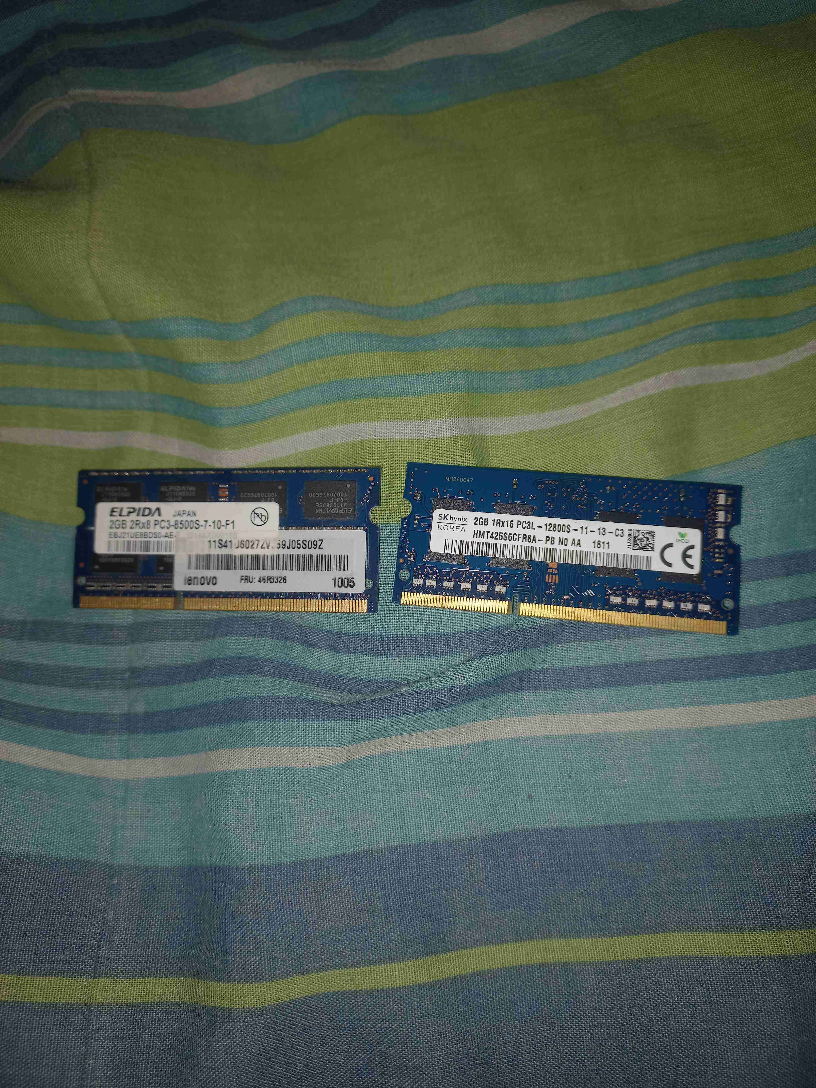 Memoria RAM 2GB DDR3 para laptop