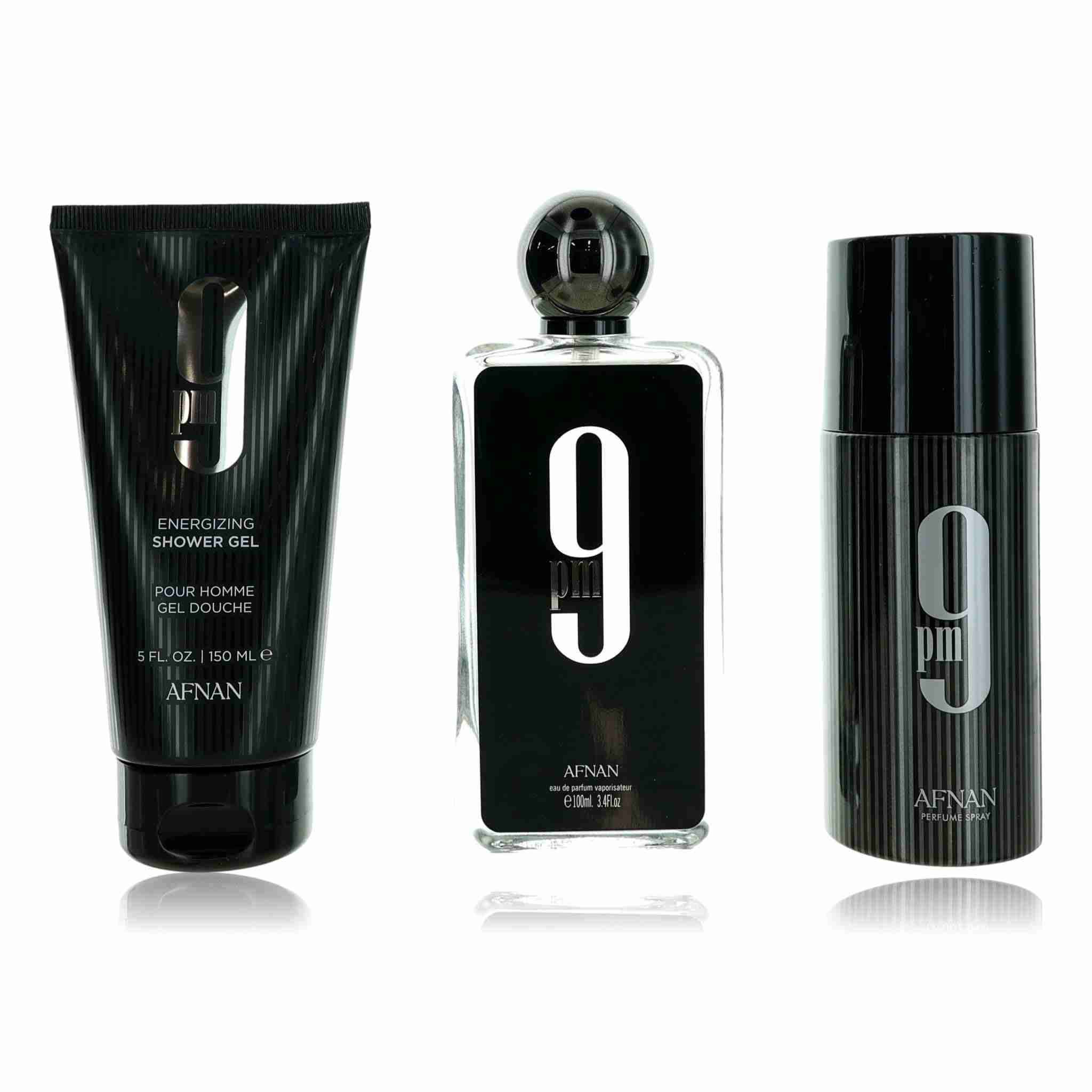 Set de perfume y gel masculino 9PM