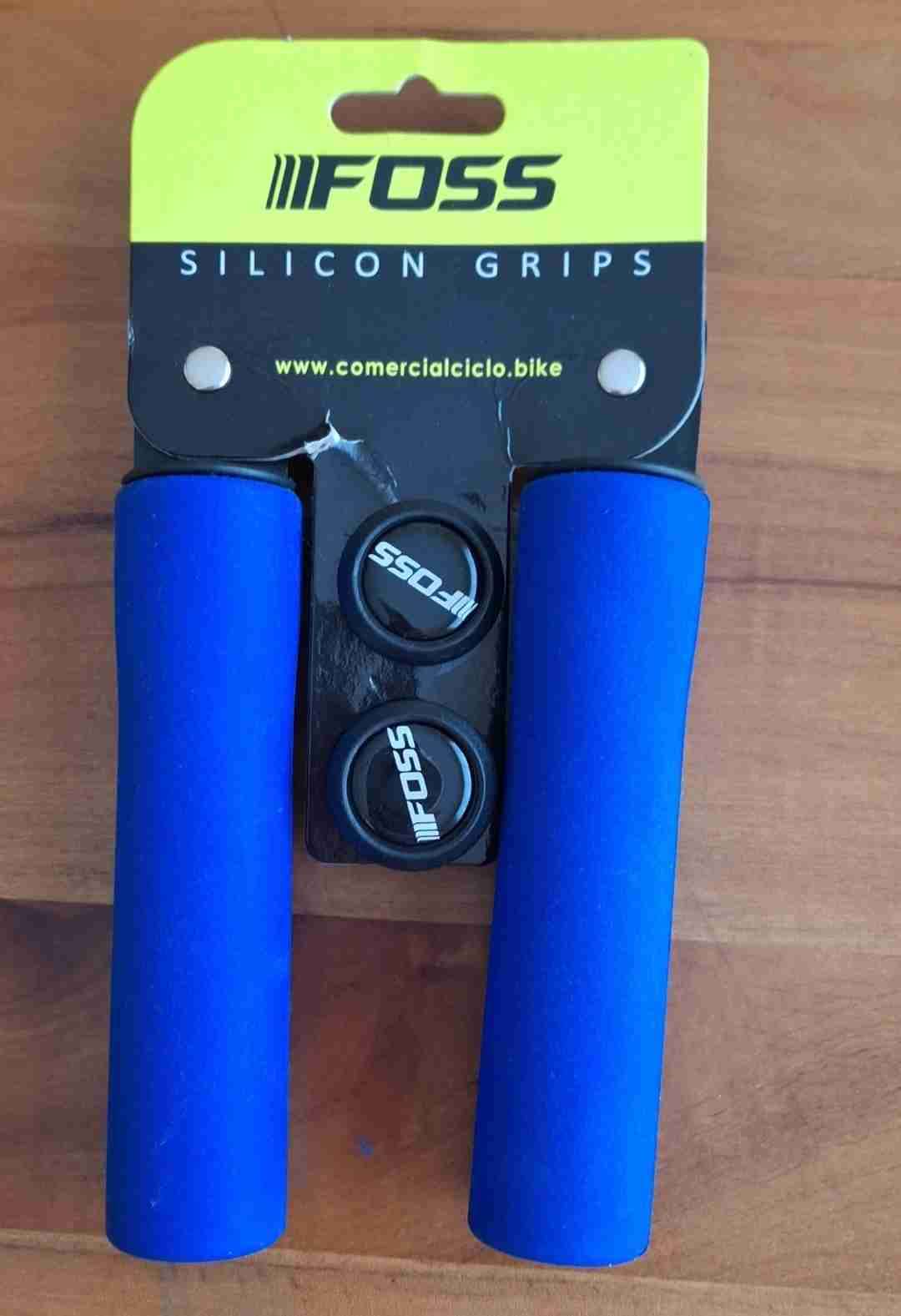 Puños de silicona FOSS azules