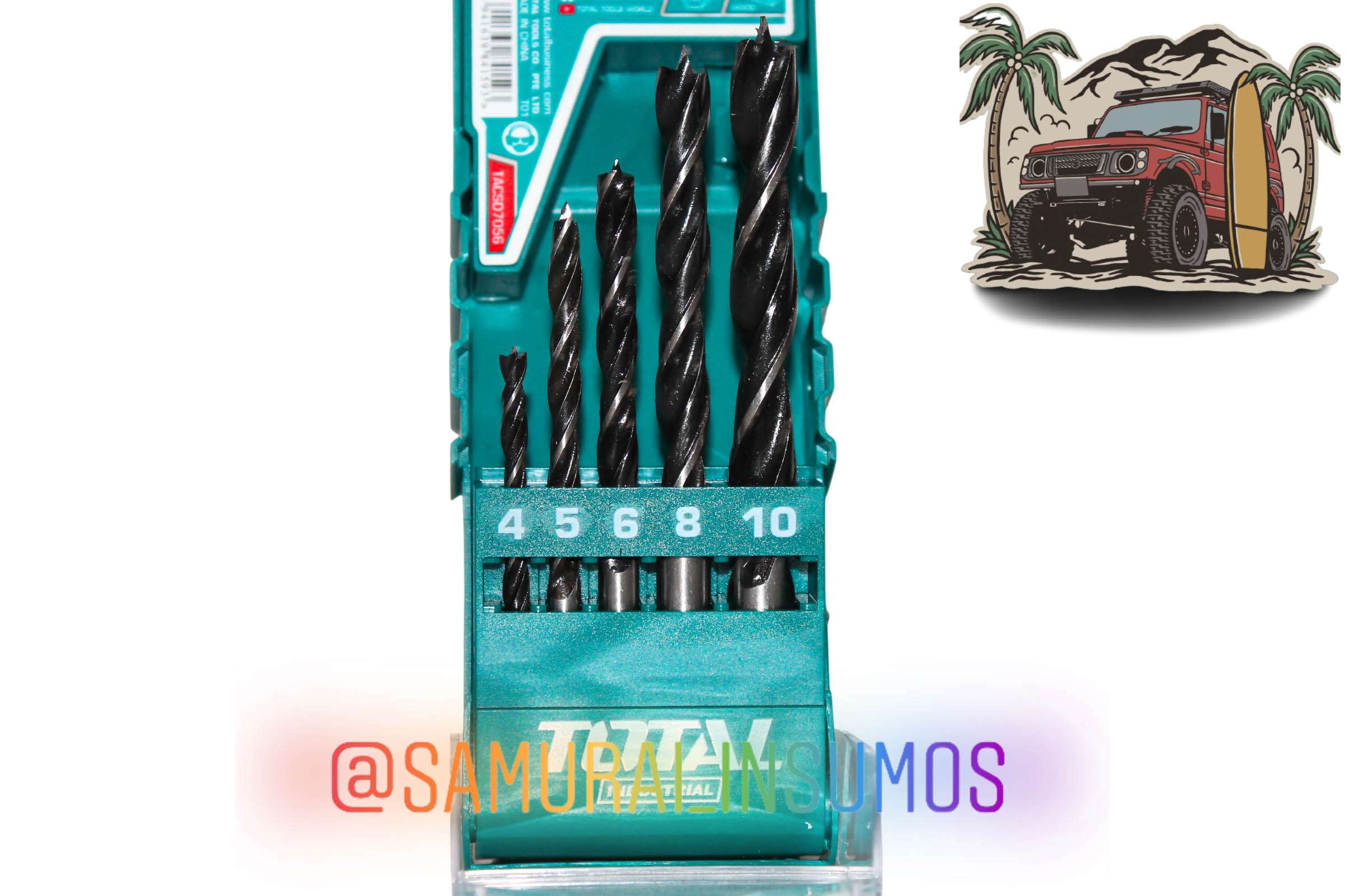 Kit 5 En1 Conjunto Brocas Para Madera-Melamina-MDF