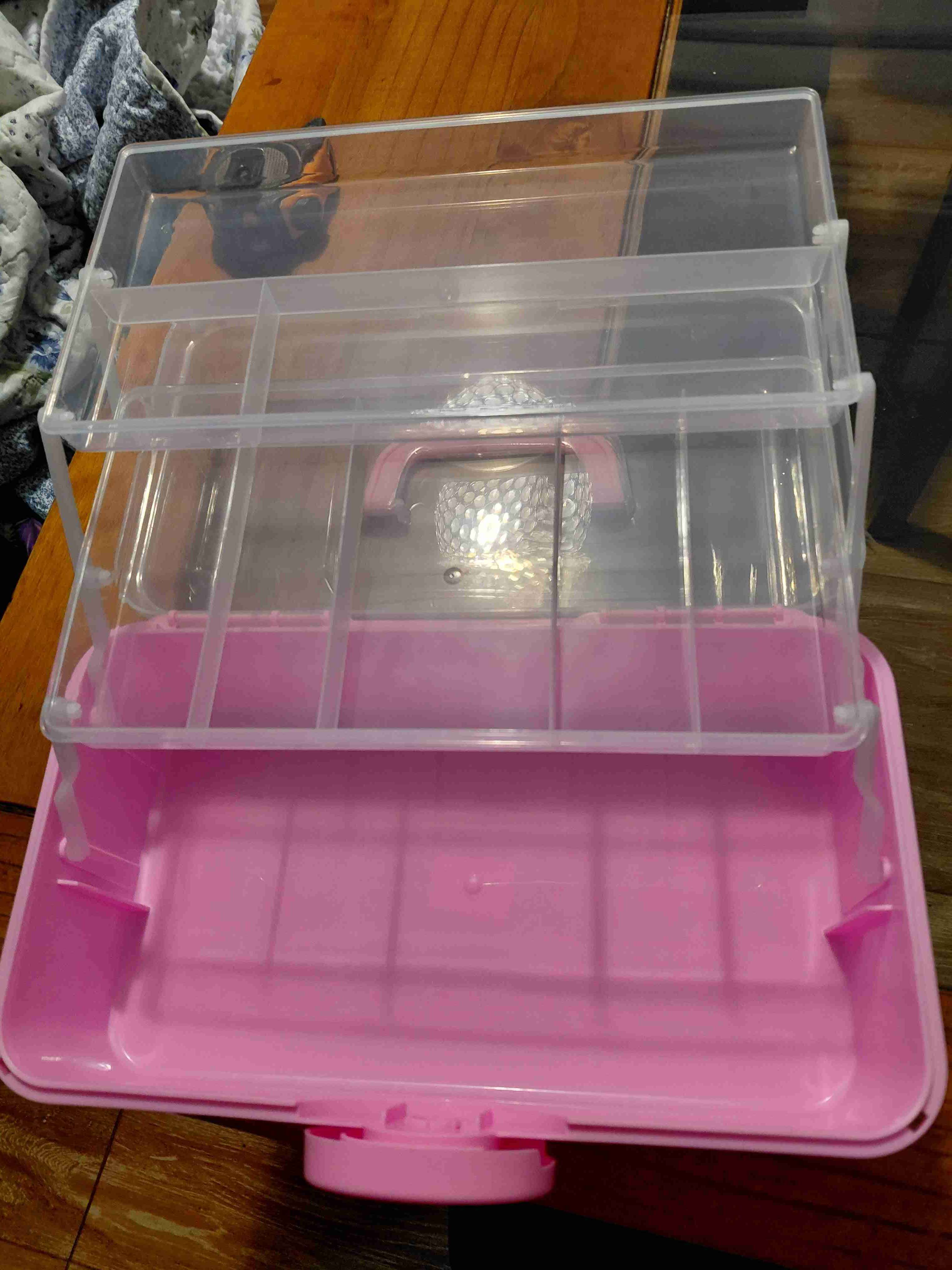 Caja organizadora rosa