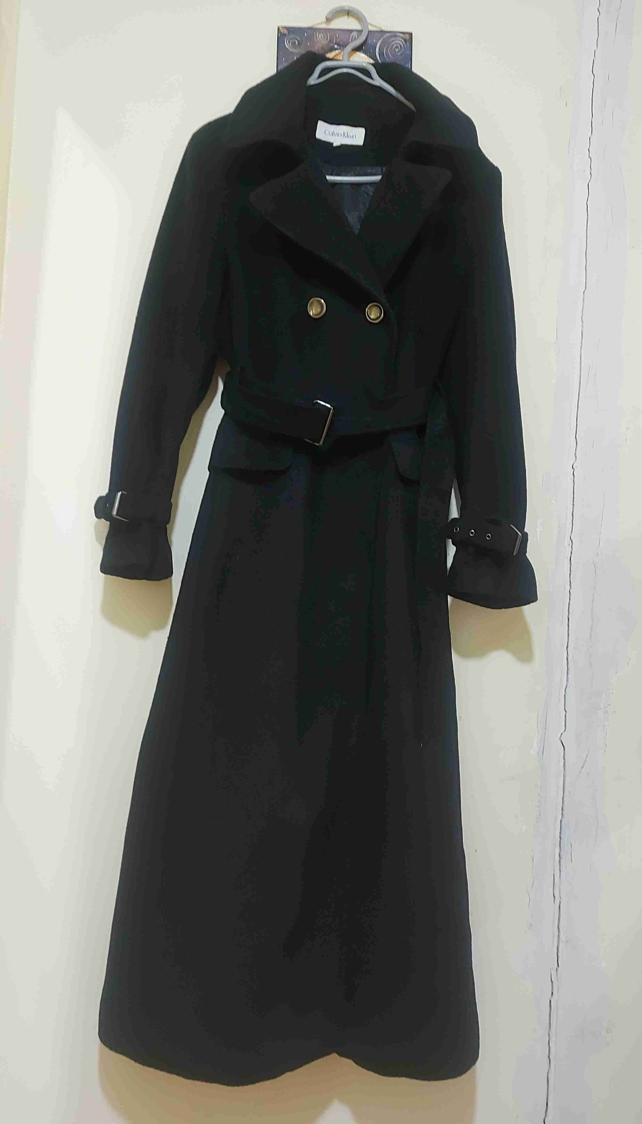 Abrigo negro Calvin Klein, talla L