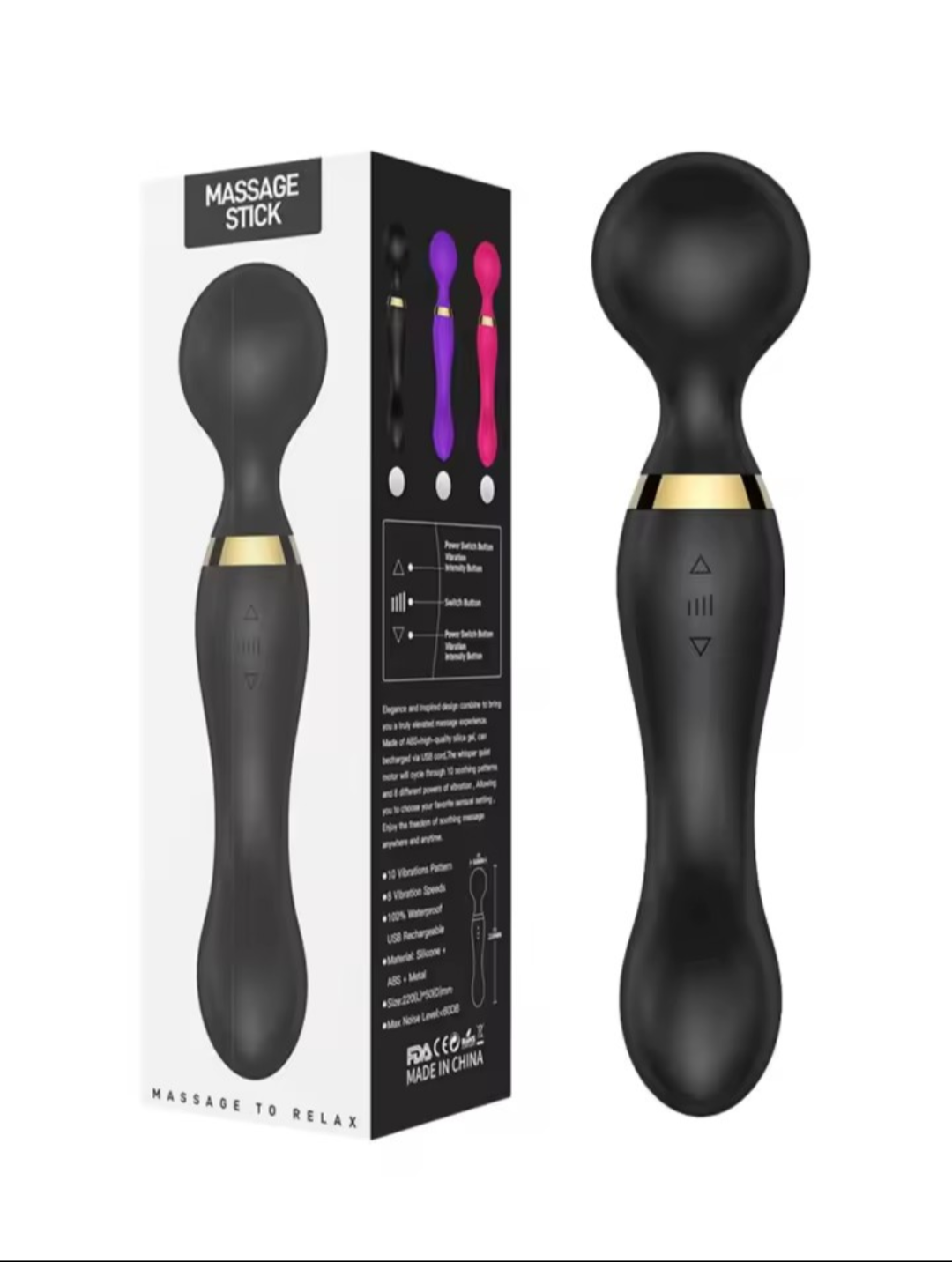Vibrador 2en1 recargable