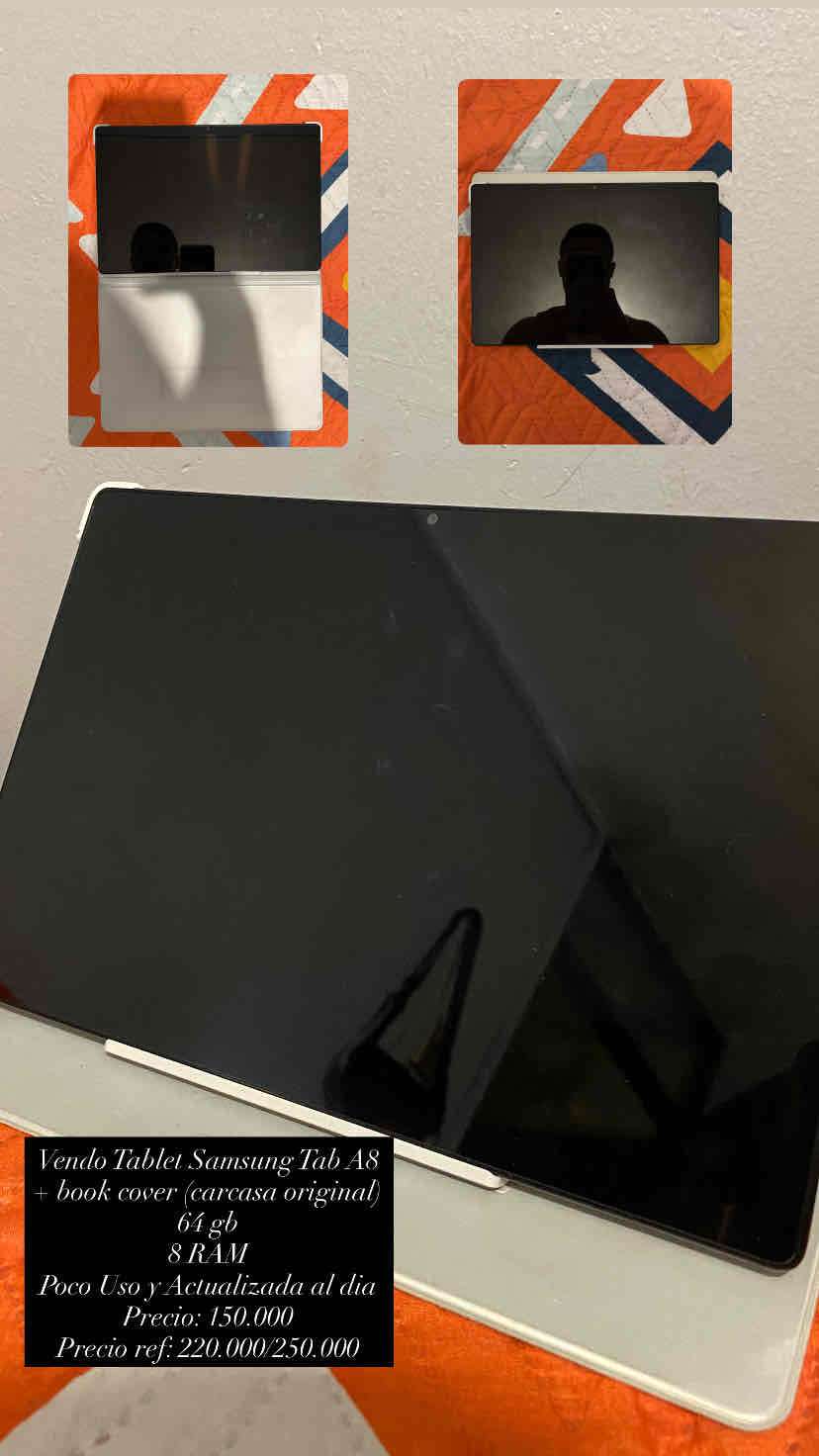 Tablet Samsung Tab A8 con cover
