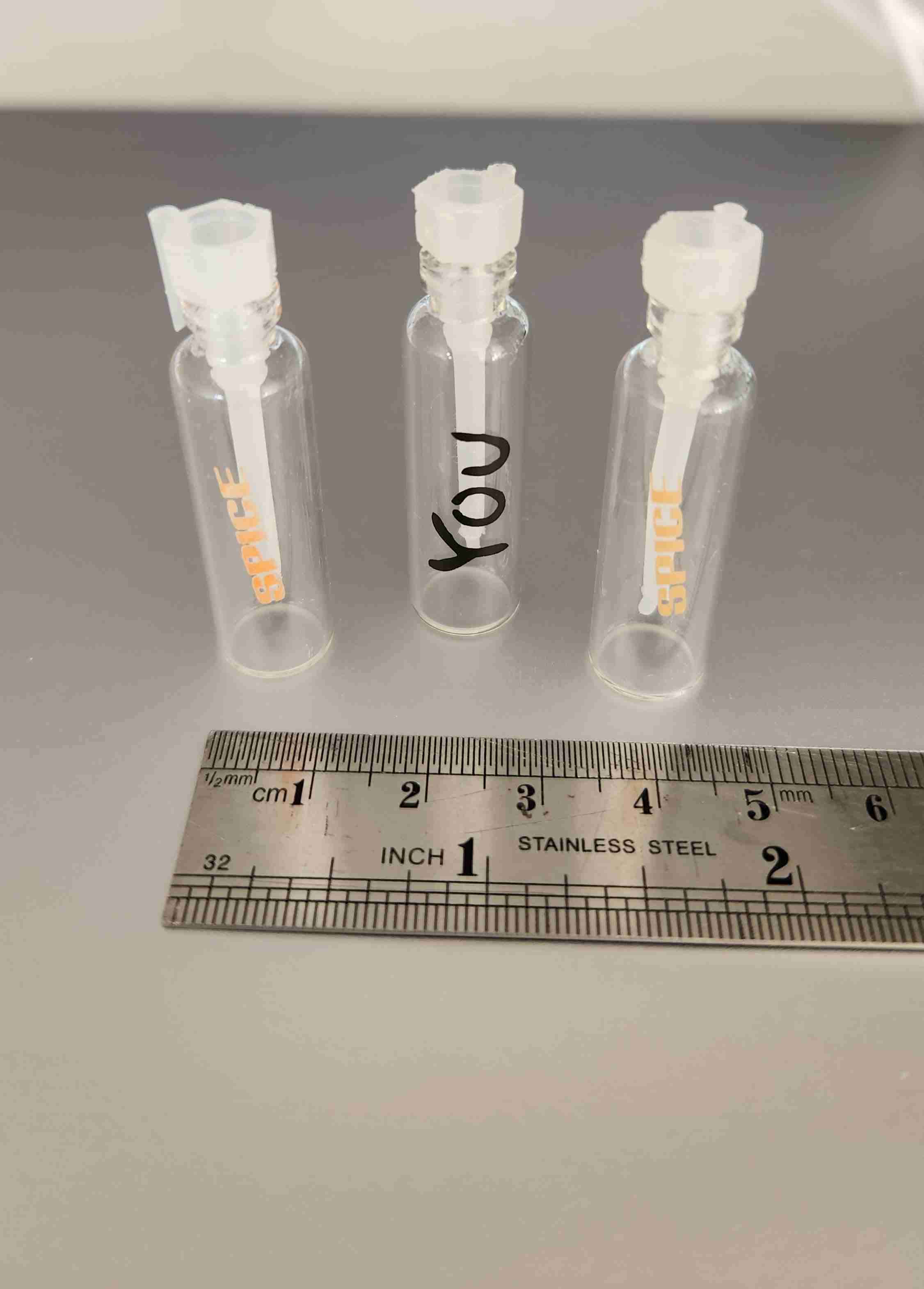 Mini frascos de vidrio vacíos años 90 Spice Girls