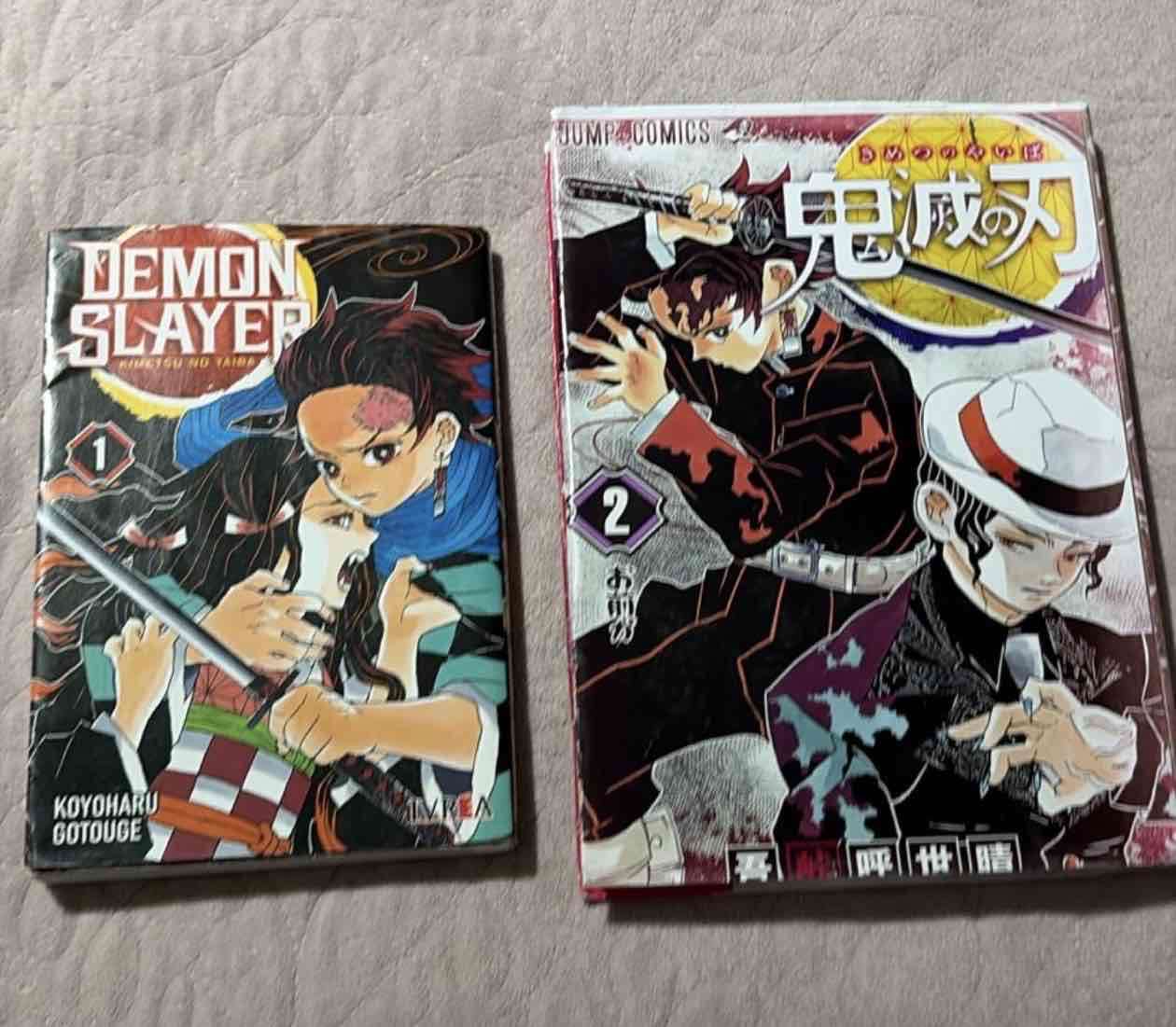 Mangas Demon Slayer Vol. 1 y 2