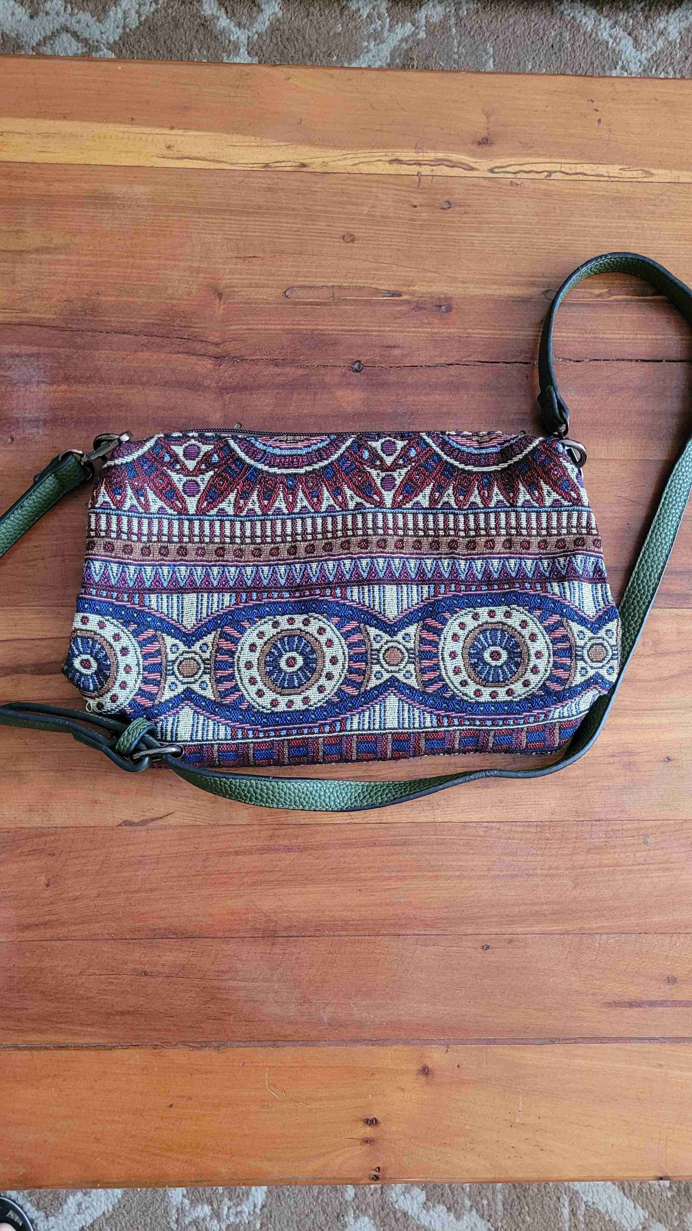 Cartera/bolso estampada bohemia