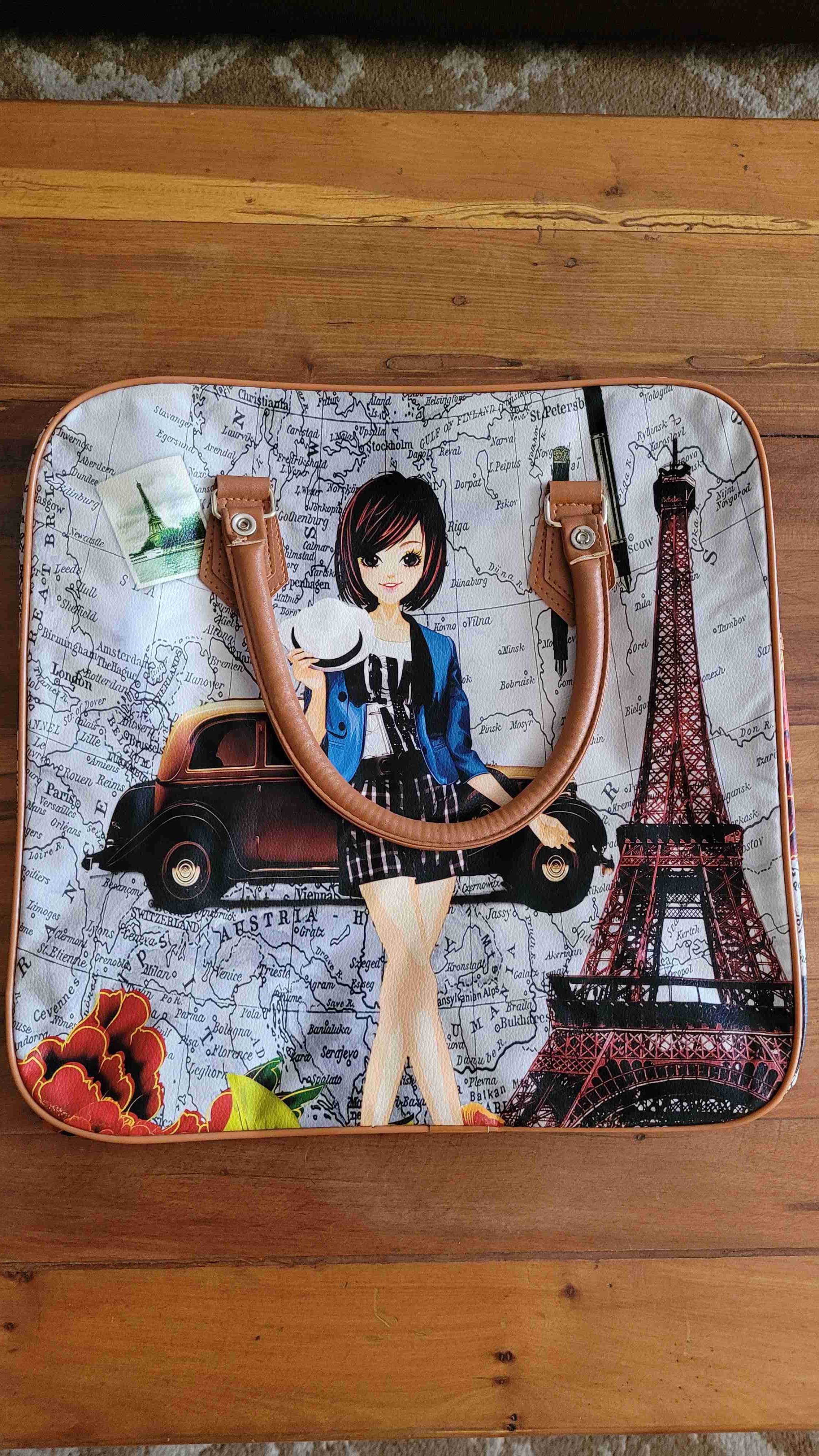 Bolso con estampado París