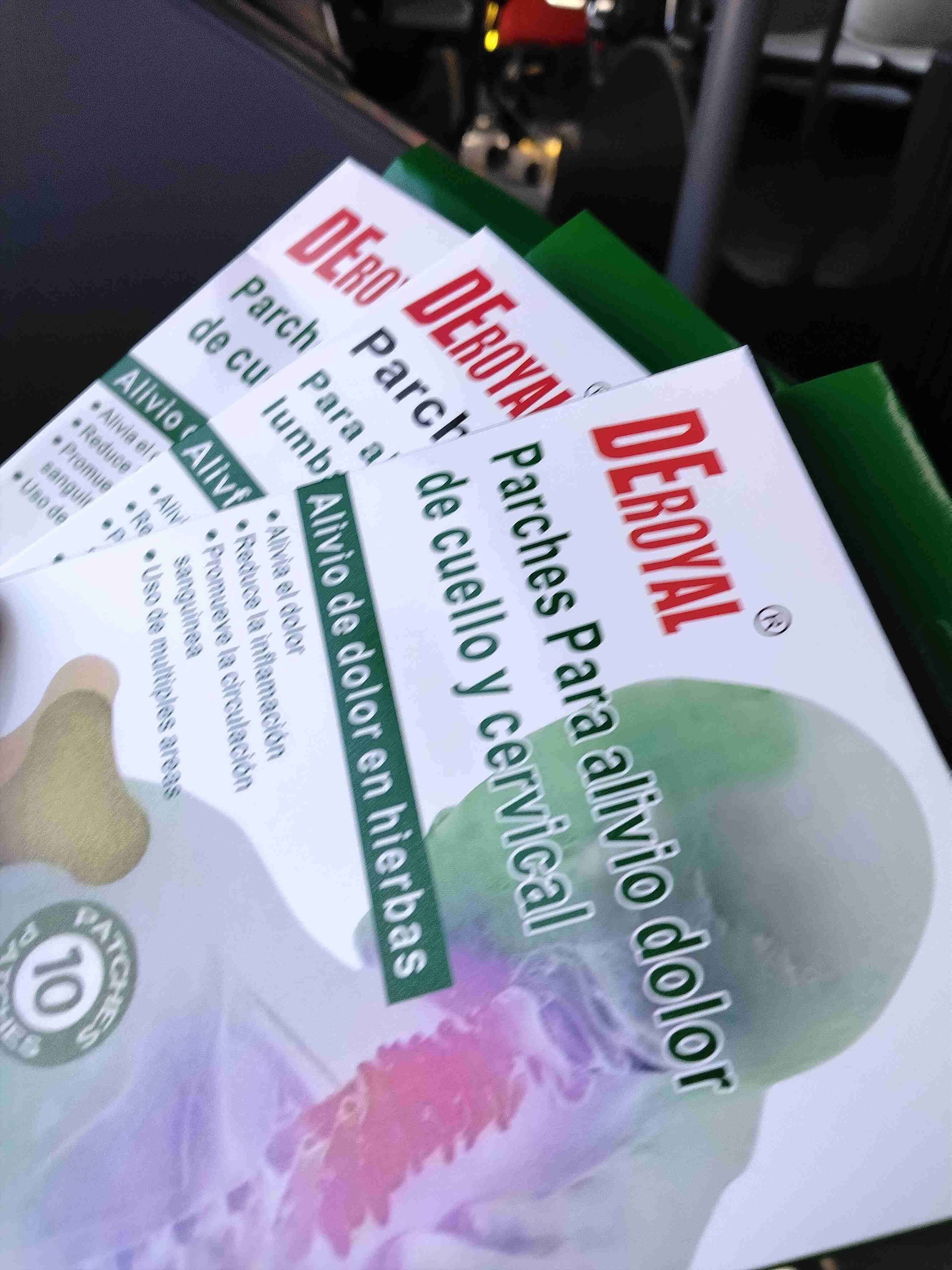 Parches alivio dolor cuello y cervical