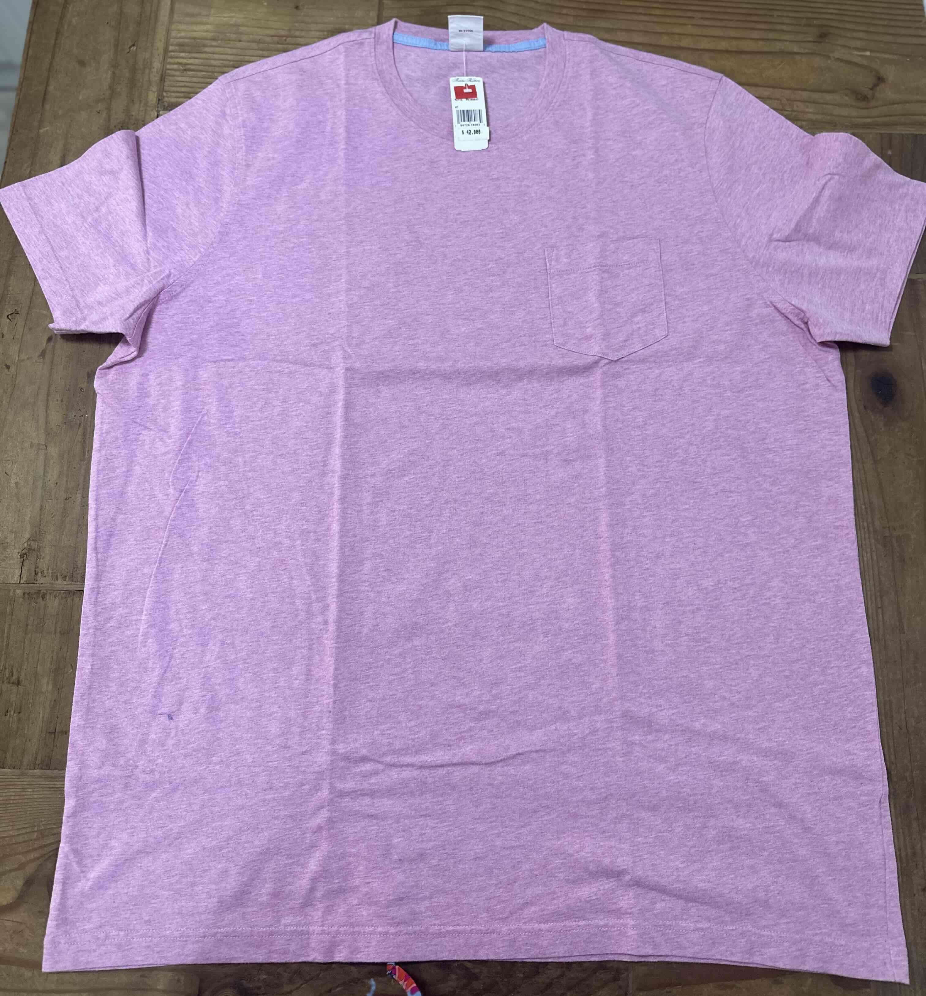 Polera rosa con bolsillo brooks and brothers
