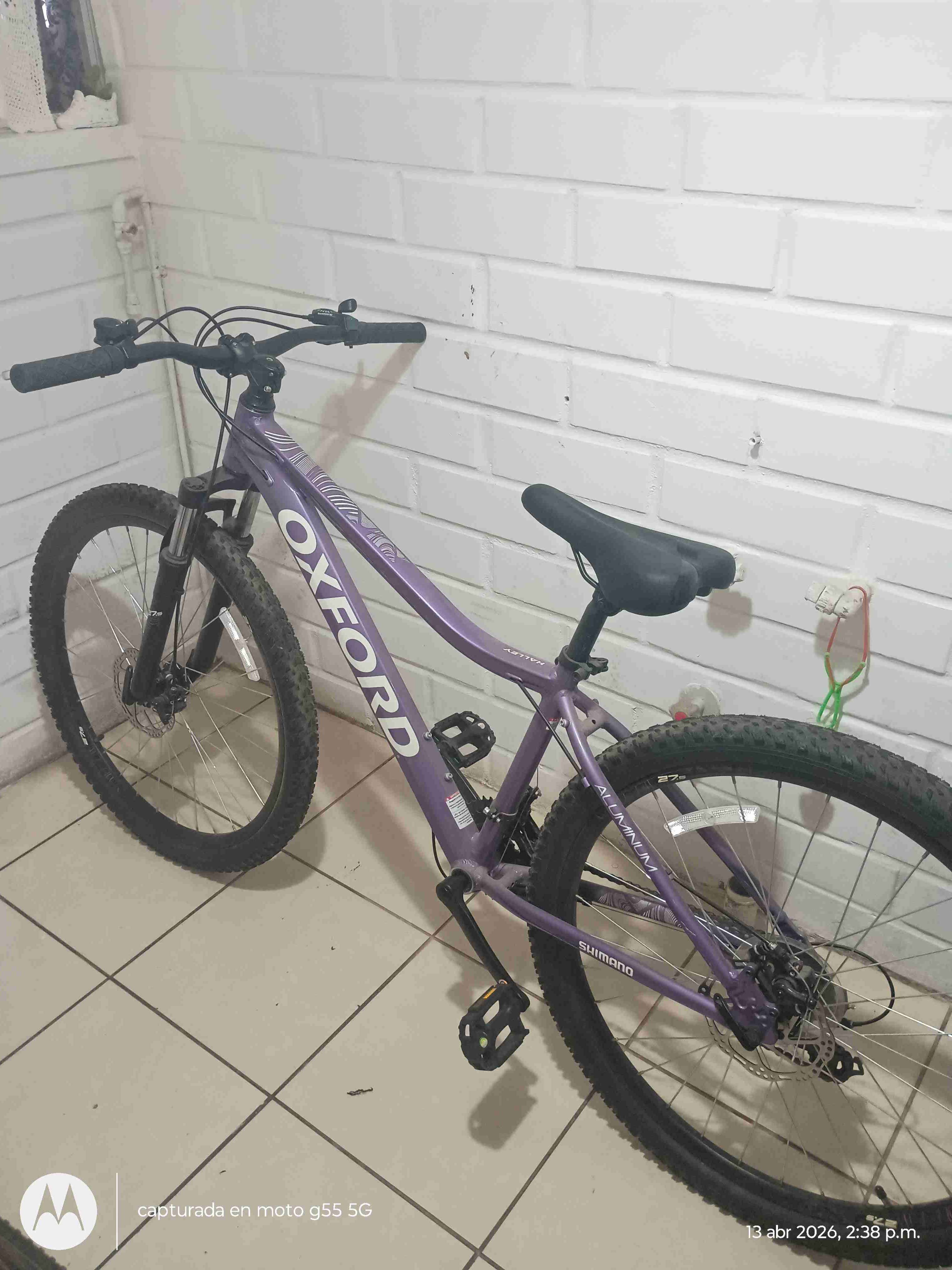 Bicicleta mountain bike morada
