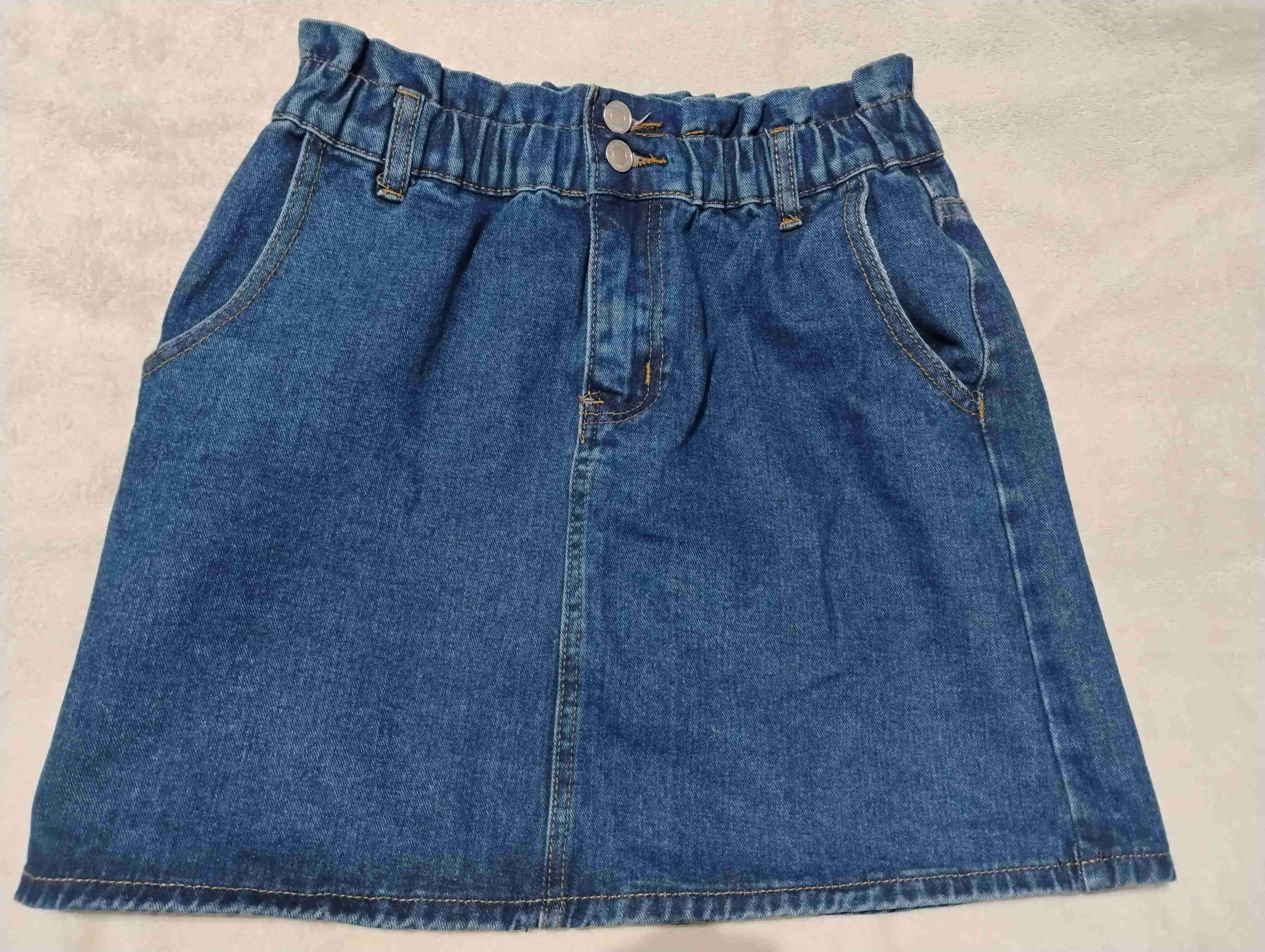 Falda de mezclilla azul