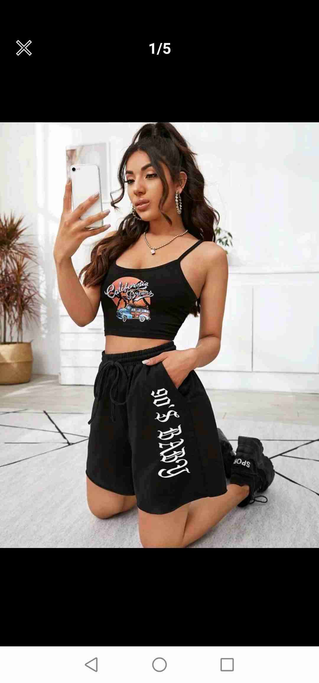 Shorts negros talla M