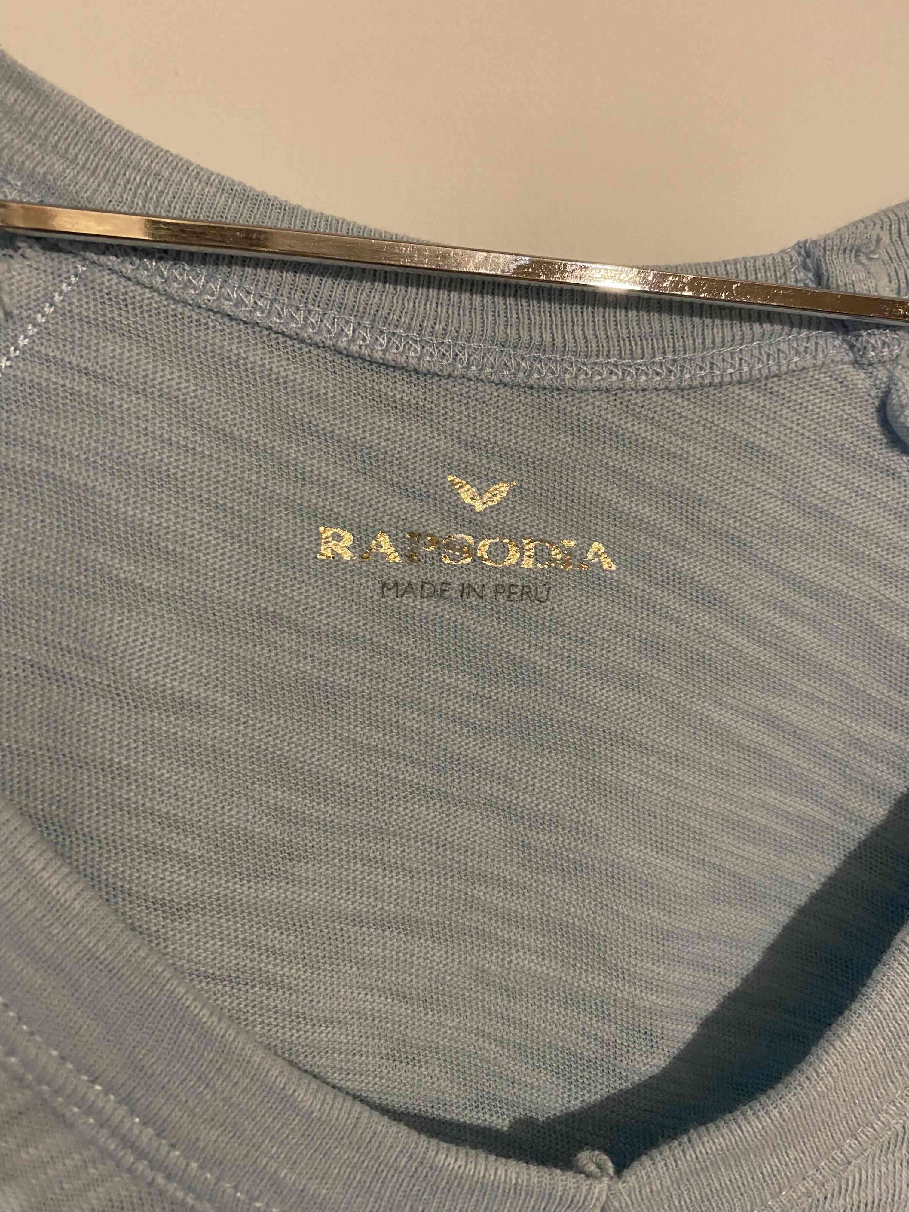 Polera celeste de algodón rapsodia - miniatura 2