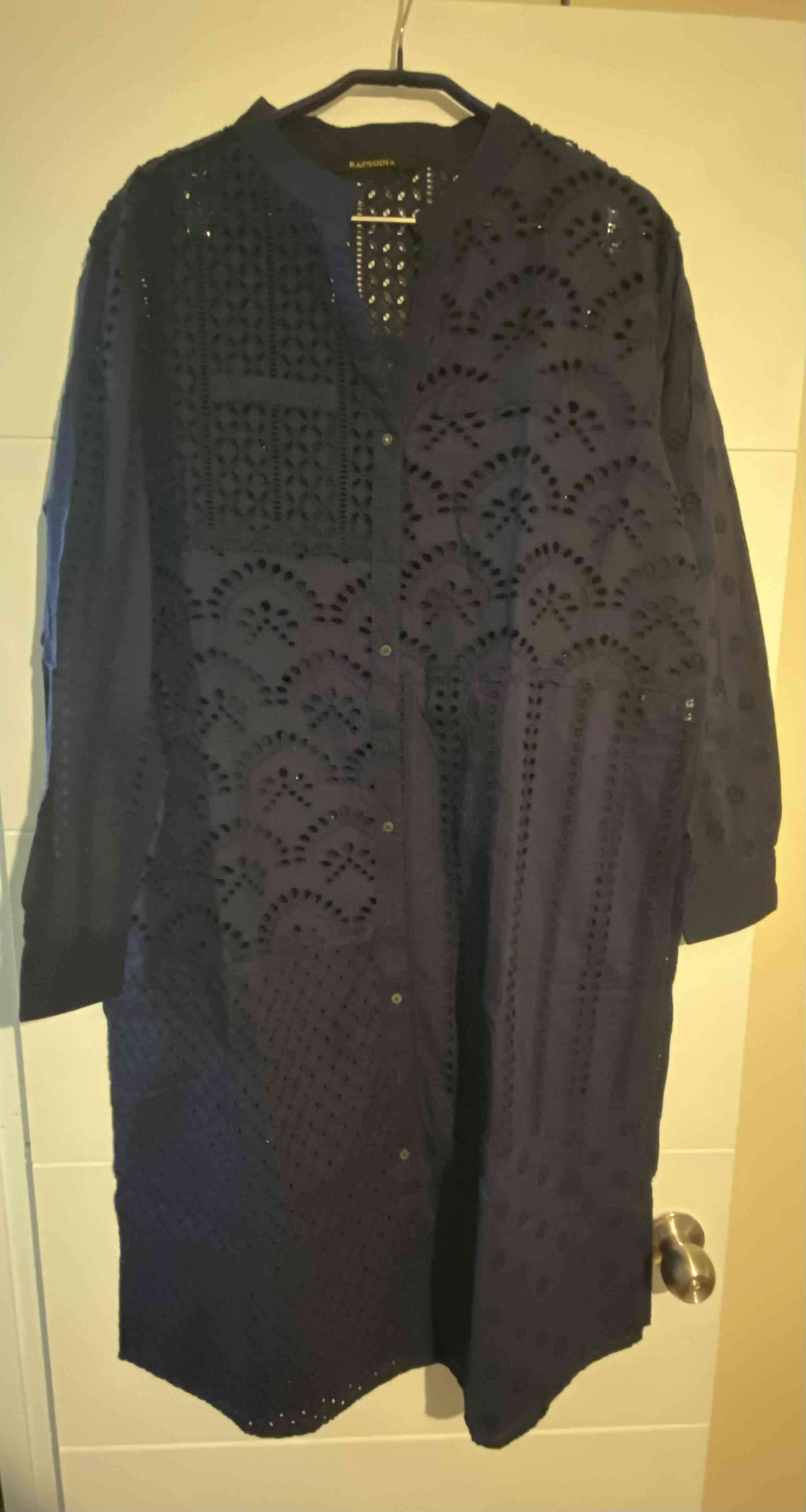 Vestido Azul  calado rapsodia