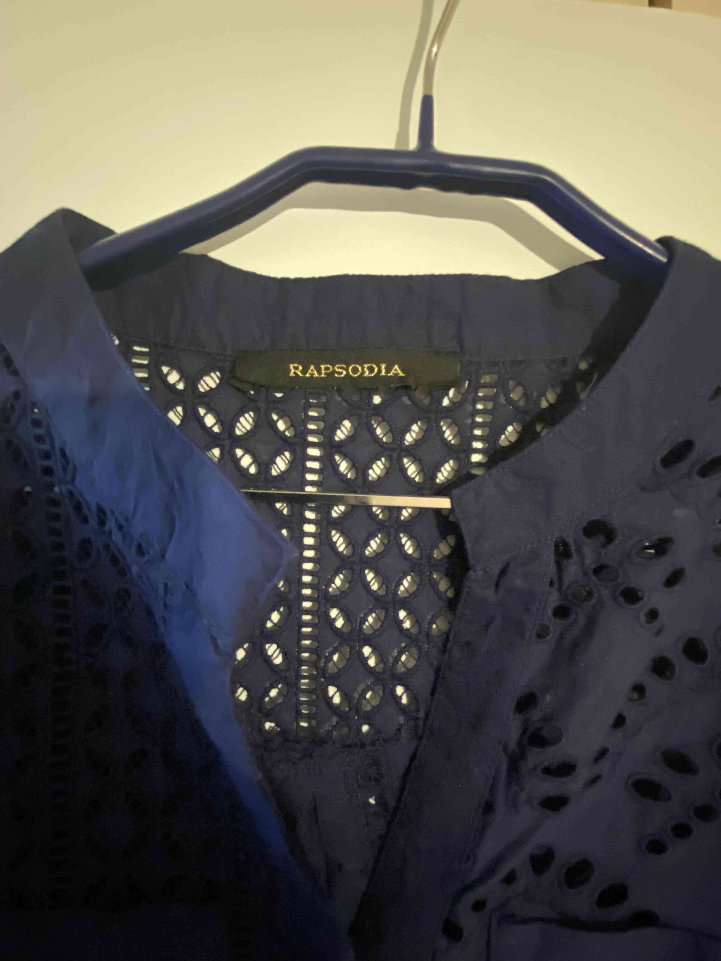 Vestido Azul  calado rapsodia - miniatura 2