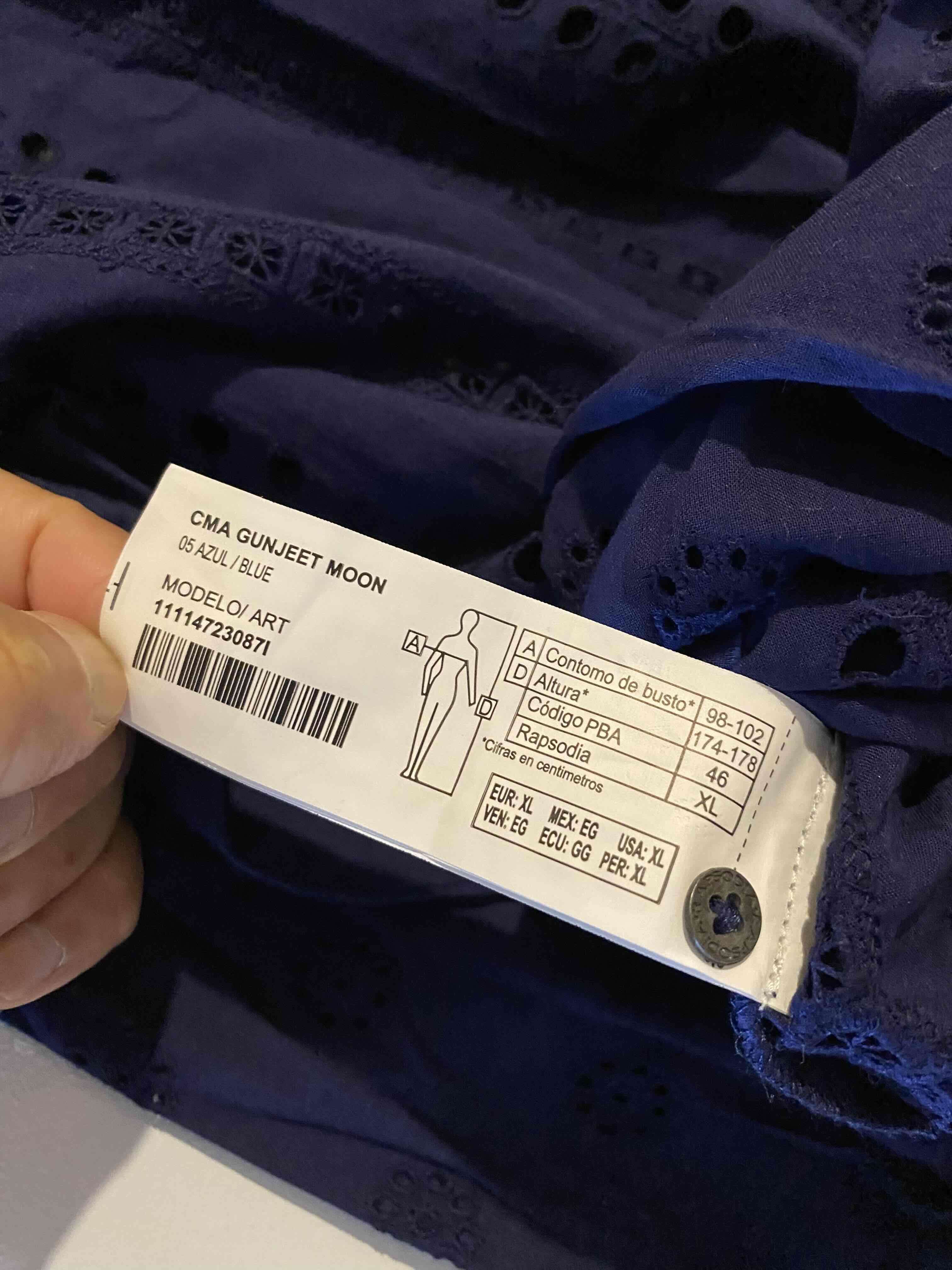 Vestido Azul  calado rapsodia - miniatura 6