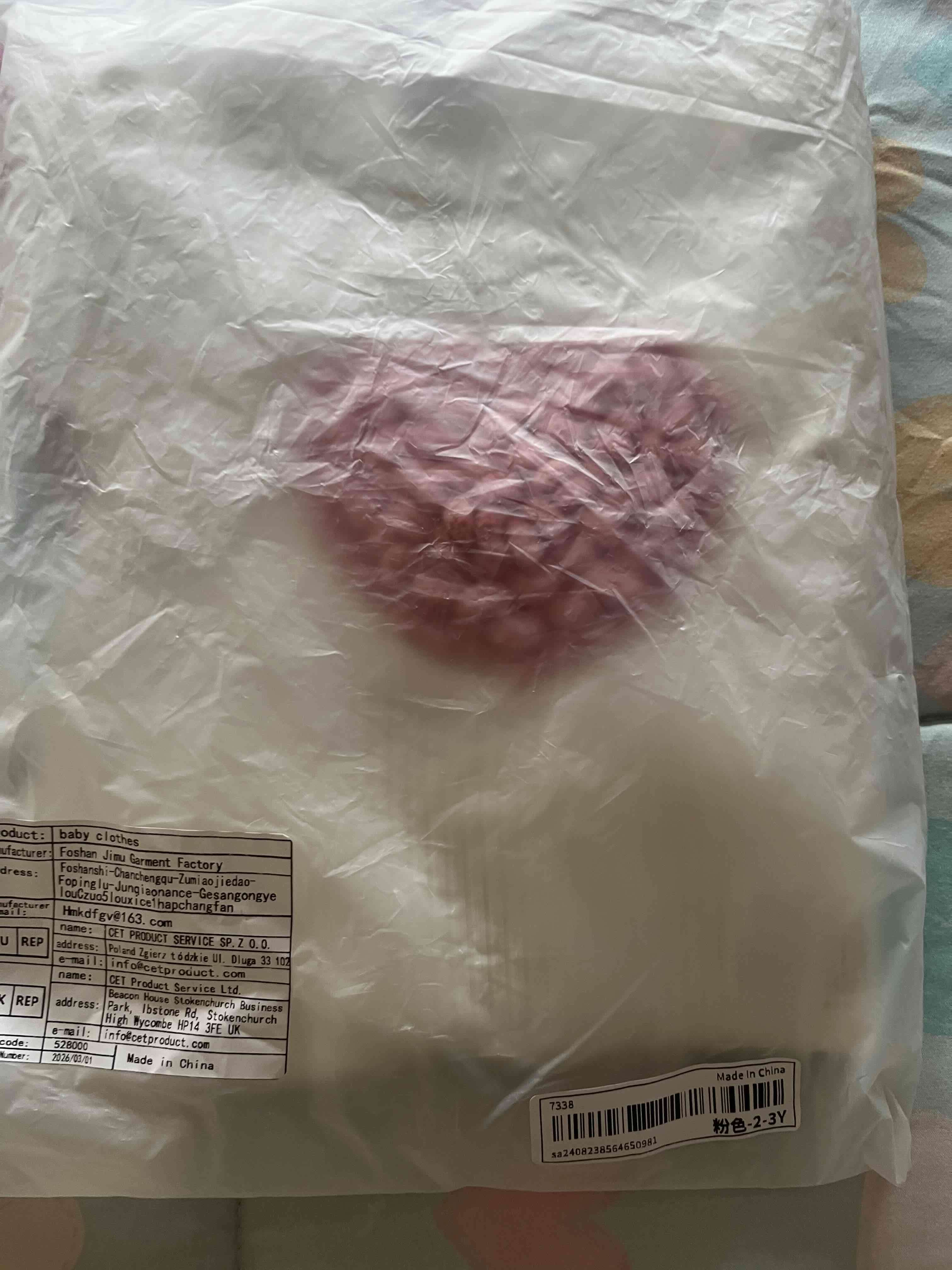 Conjunto infantil blanco y rosa - miniatura 5