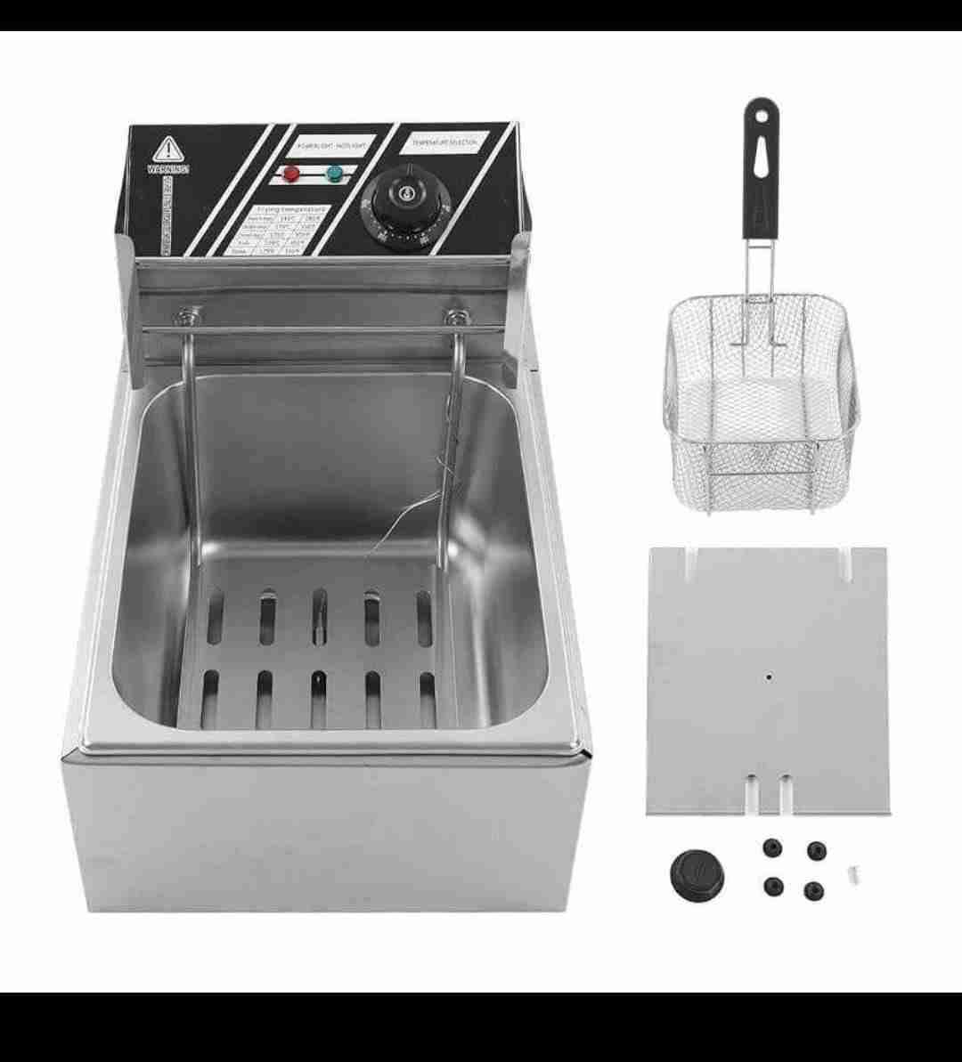 Freidora eléctrica de acero inoxidable