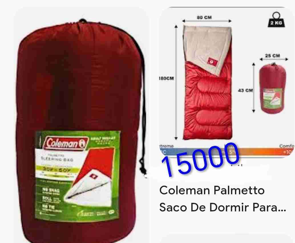 Saco de dormir Coleman rojo