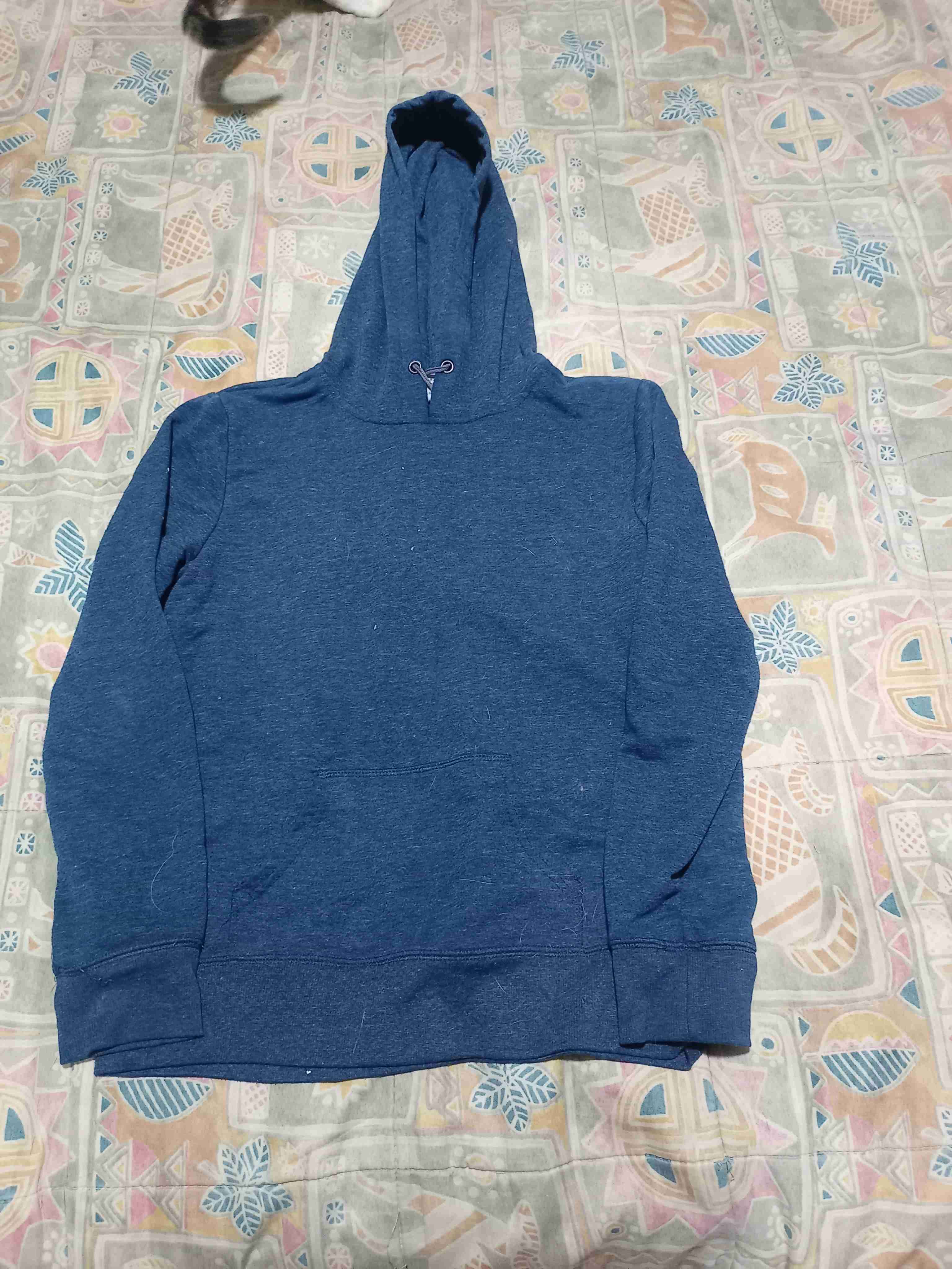 Polerón azul con capucha